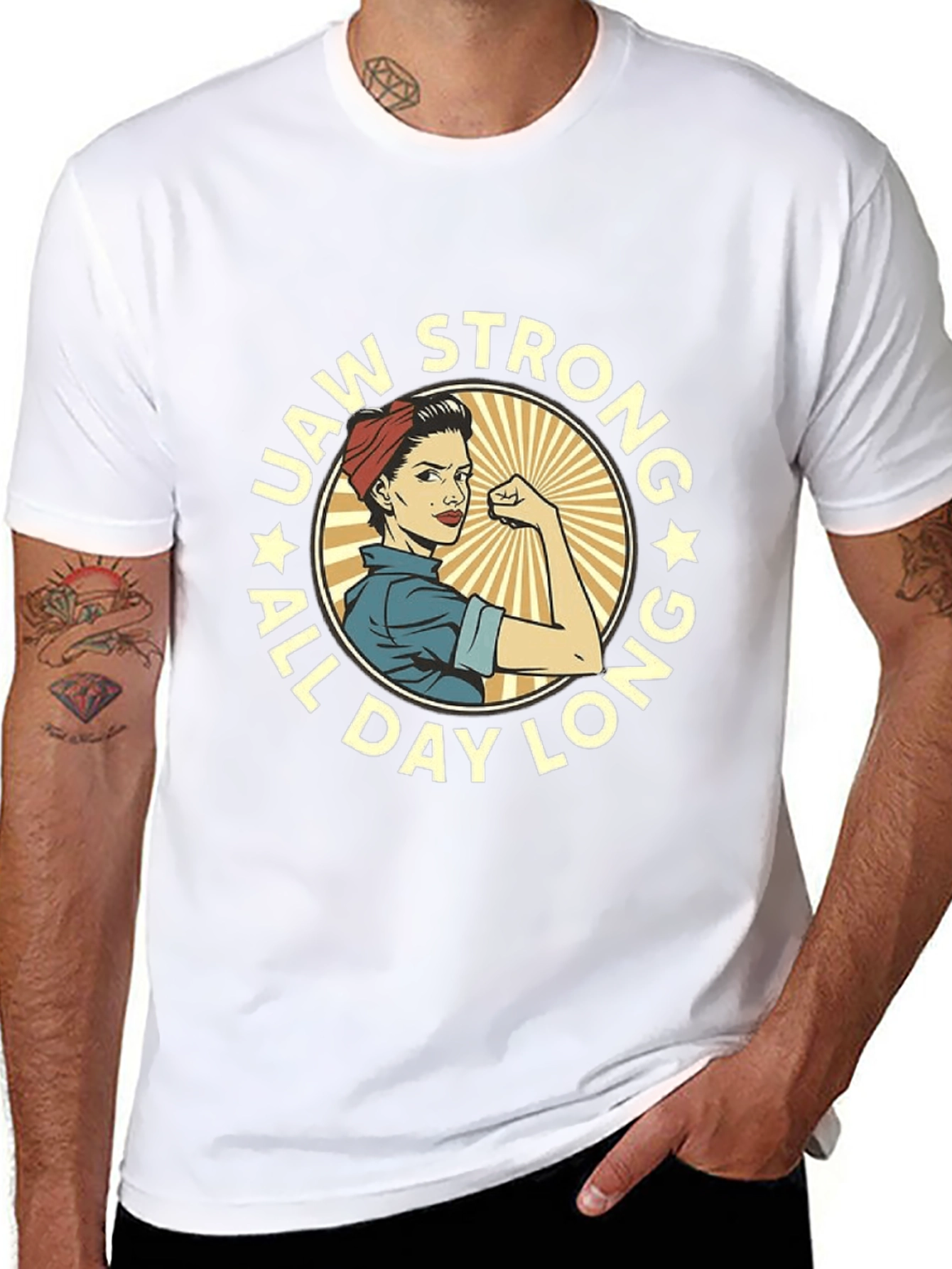 UAW Strong Rosie the Riveter T-Shirt