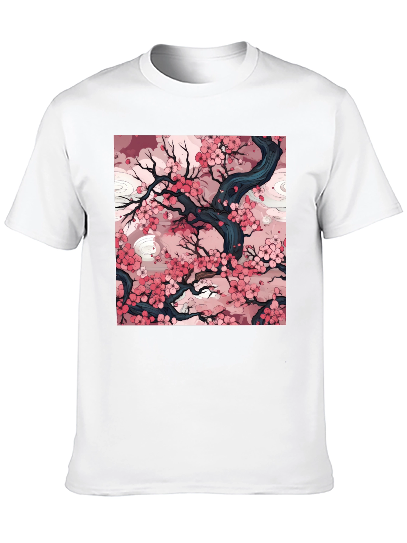Cherry Blossom Art Tee - Stylish Graphic T-Shirt