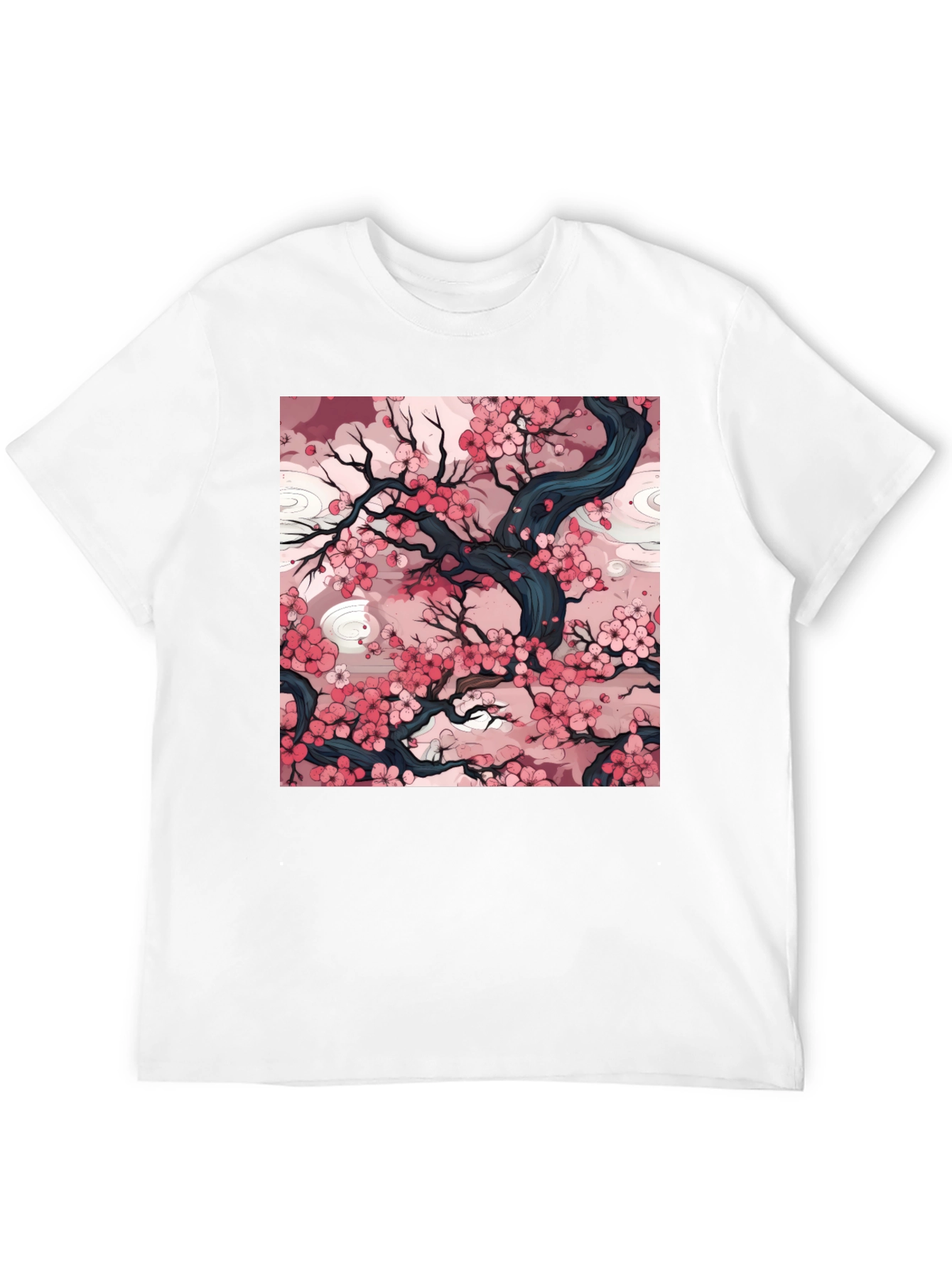 Cherry Blossom Art Tee - Stylish Graphic T-Shirt
