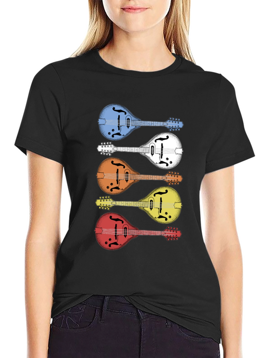 Colorful Mandolin T-Shirt: Music Lovers Tee