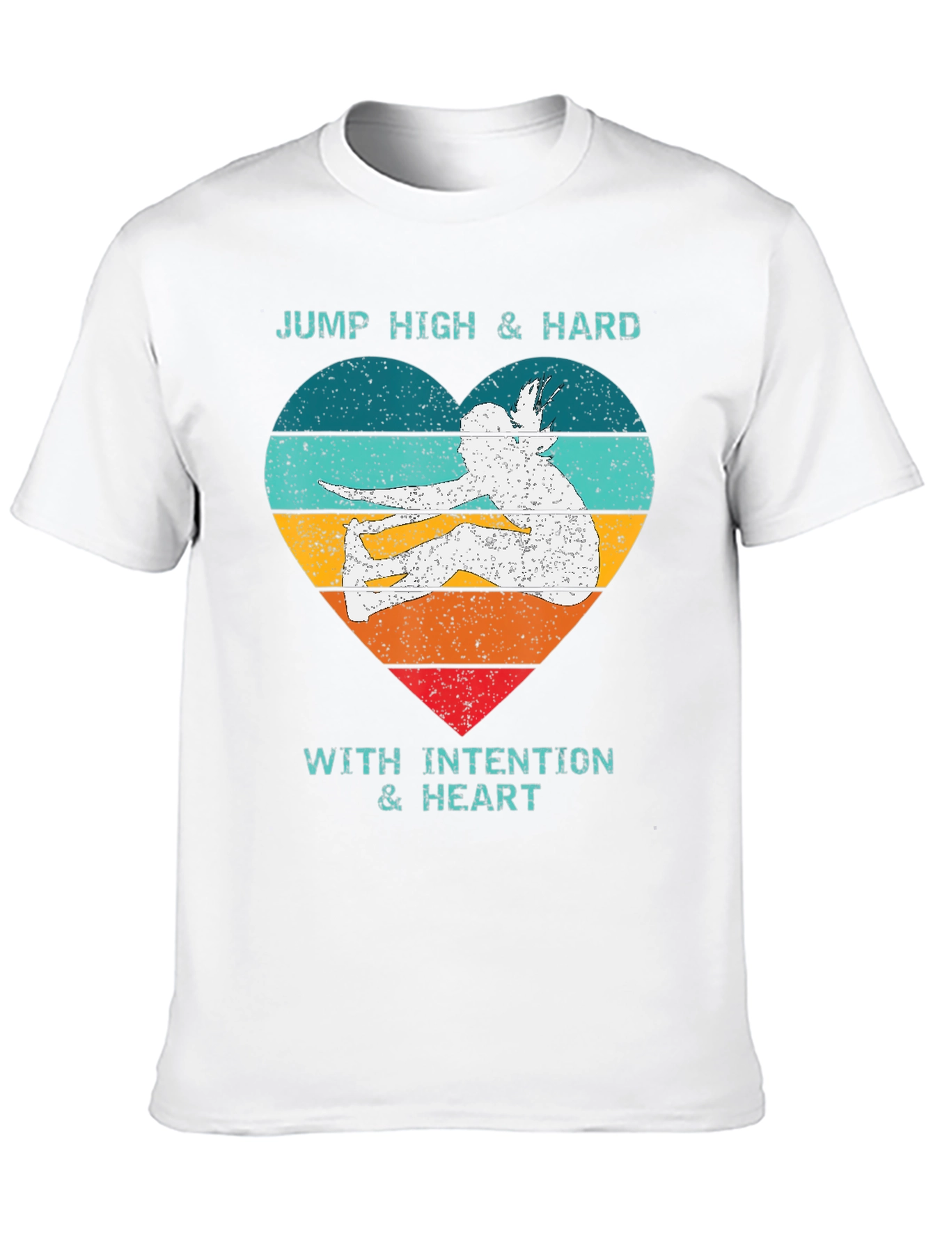 Jump High Heart Graphic Tee - Black