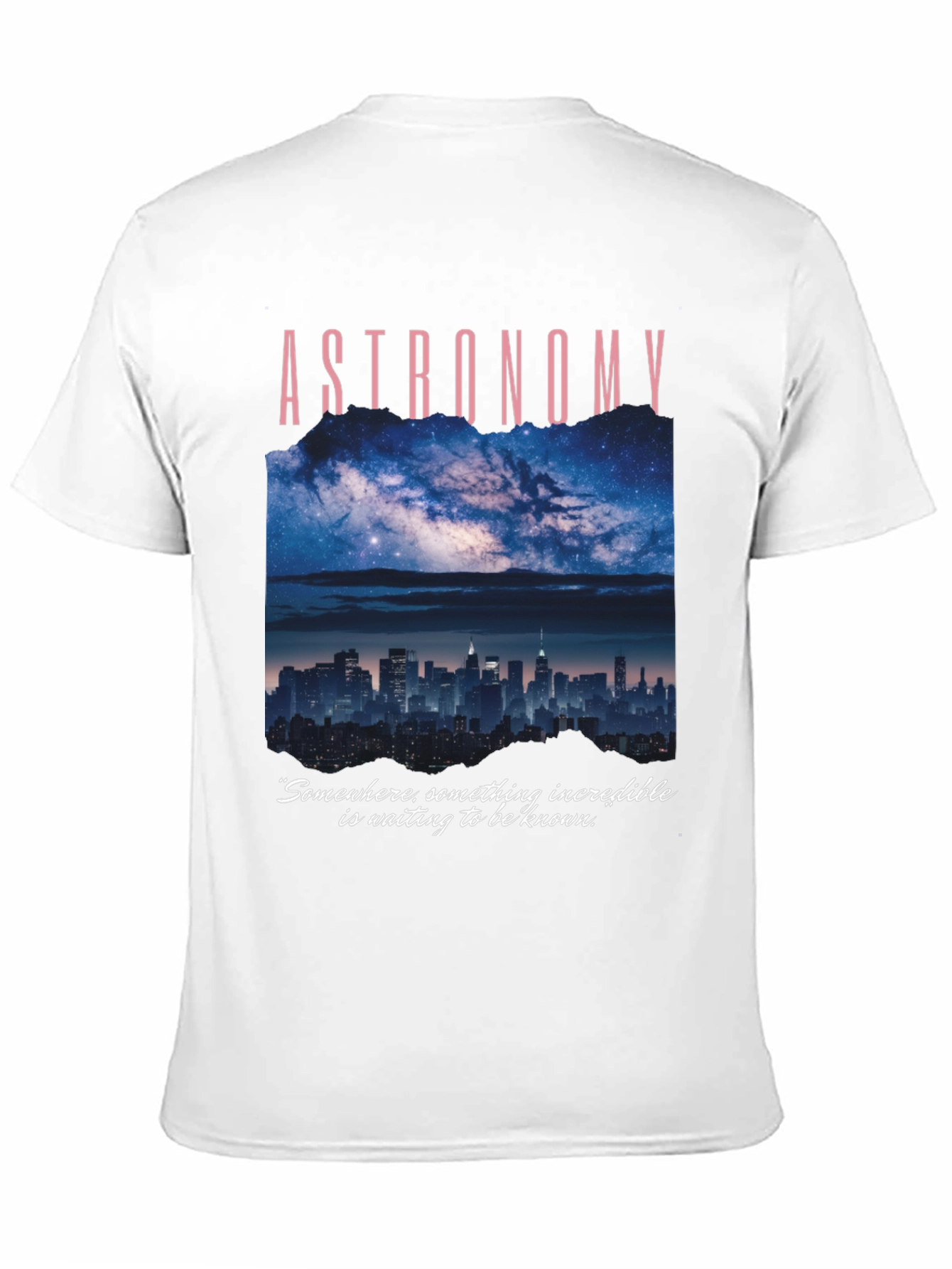 Astronomy Graphic T-Shirt - Night Sky & City