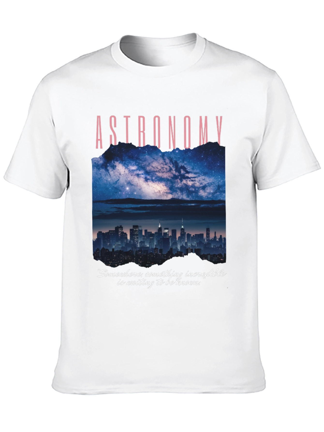 Astronomy Graphic T-Shirt - Night Sky & City