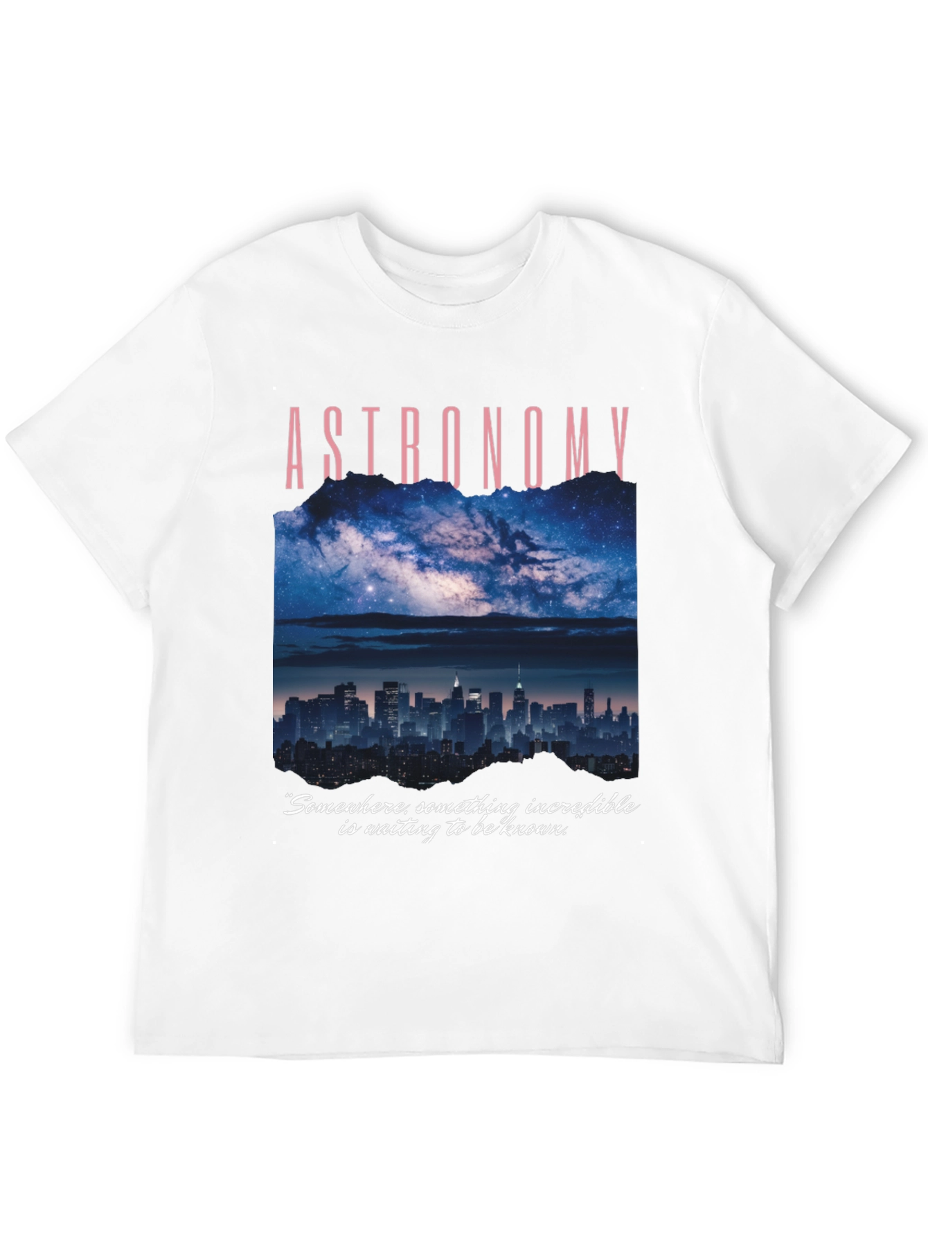 Astronomy Graphic T-Shirt - Night Sky & City