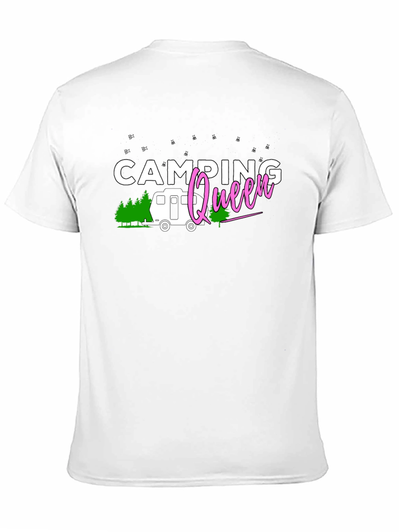 Camping Queen Black T-Shirt
