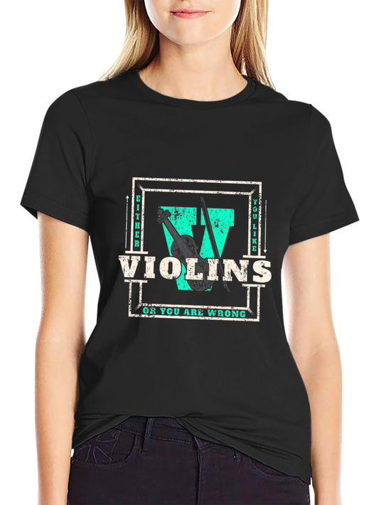 Violins T-Shirt: Music Lovers Tee