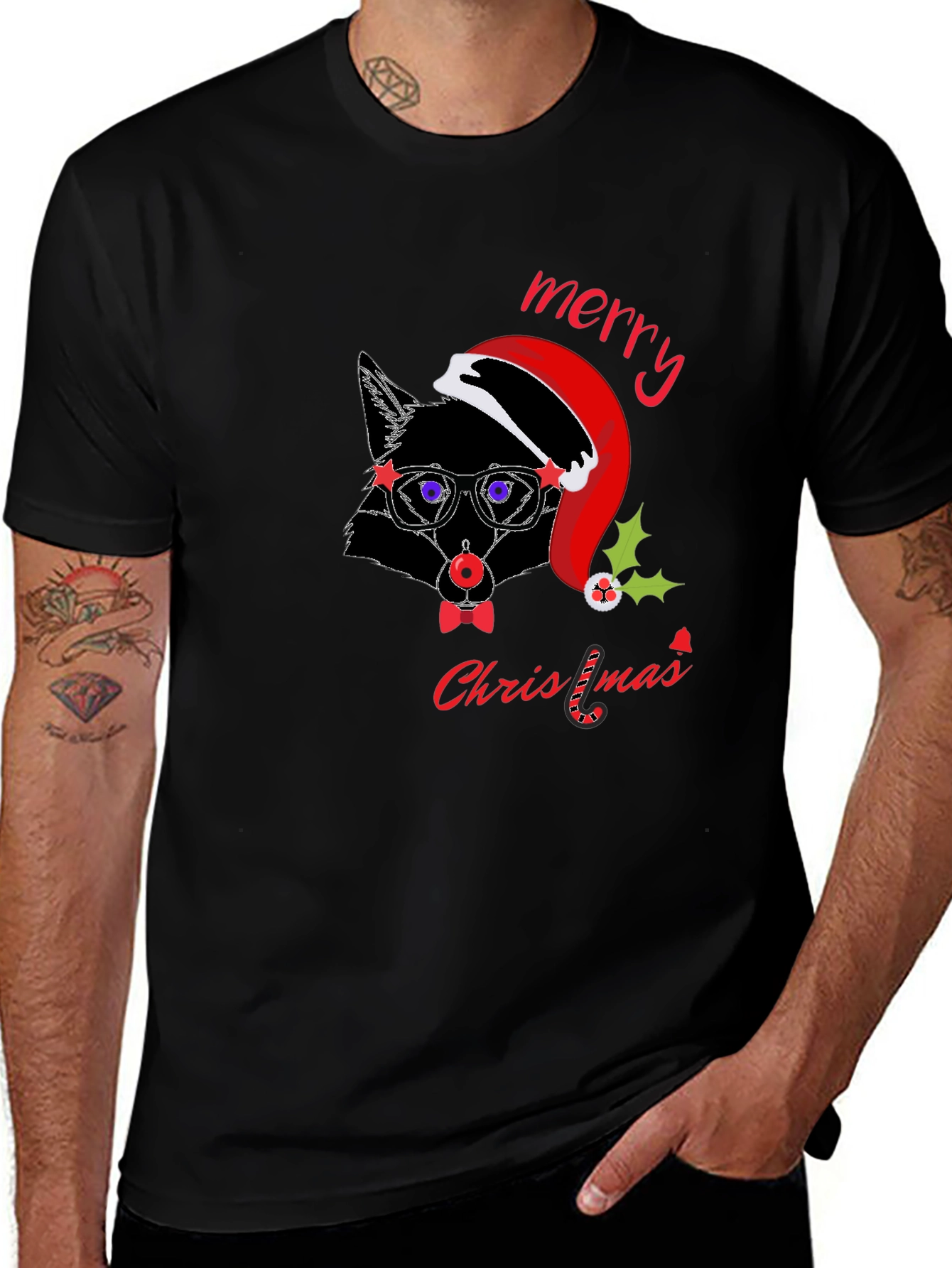 Festive Fox Christmas T-Shirt