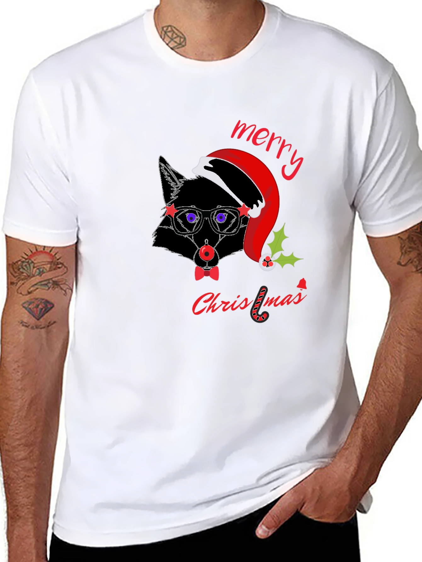 Festive Fox Christmas T-Shirt