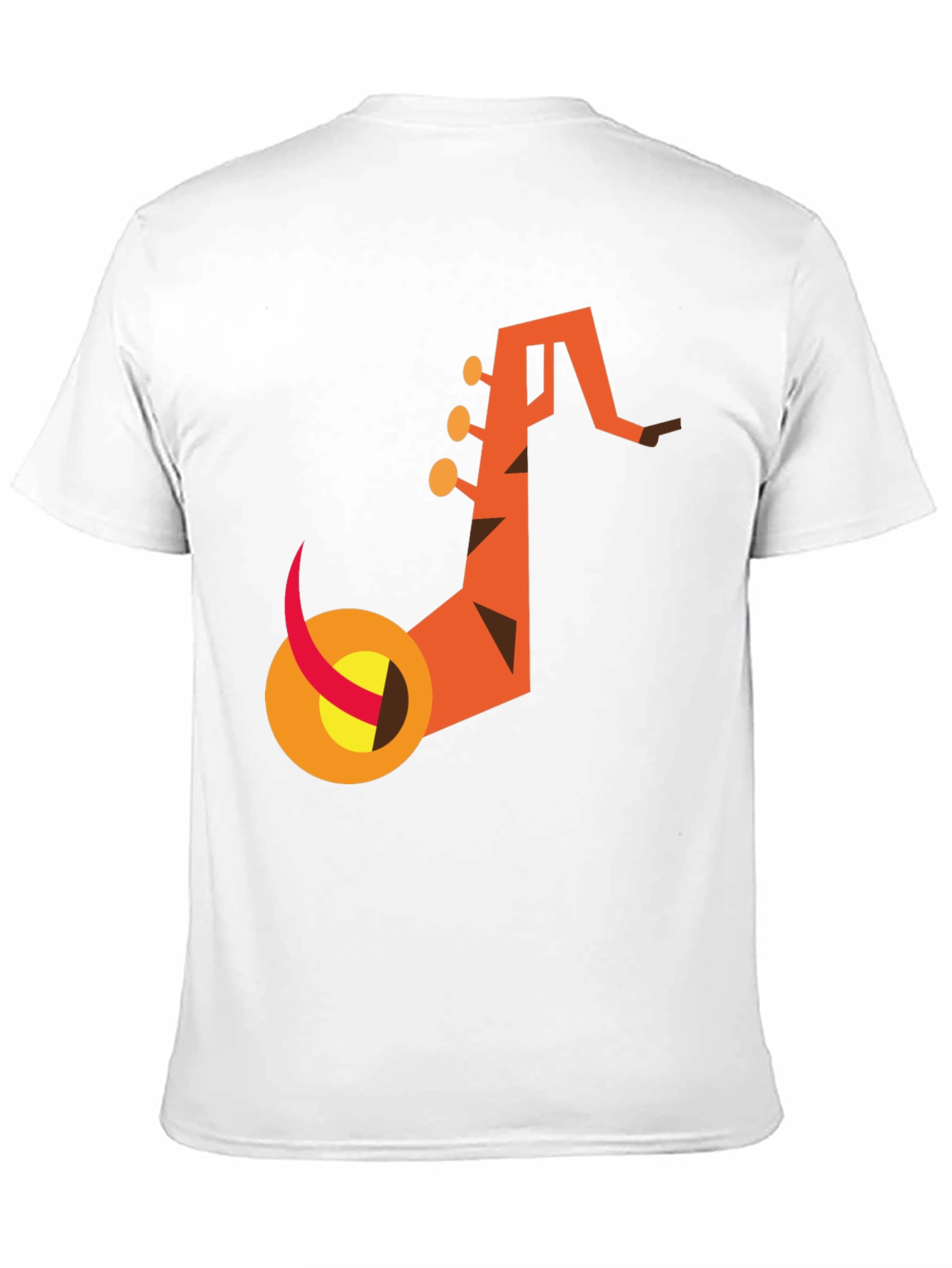 Abstract Saxophone Graphic Tee - Modern Music Lovers Shirt