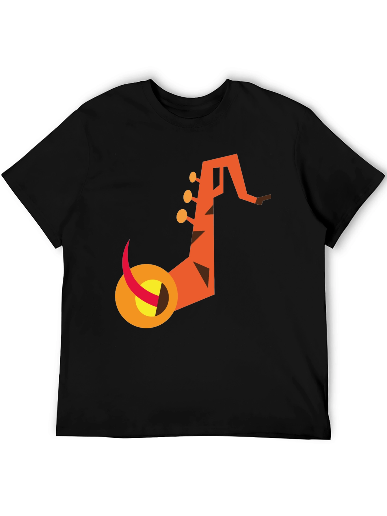 Abstract Saxophone Graphic Tee - Modern Music Lovers Shirt