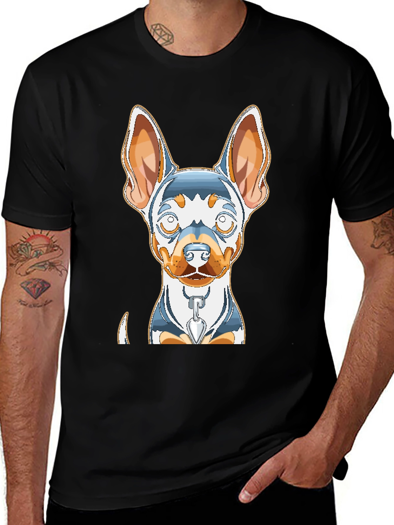 Dog Graphic Print Tee