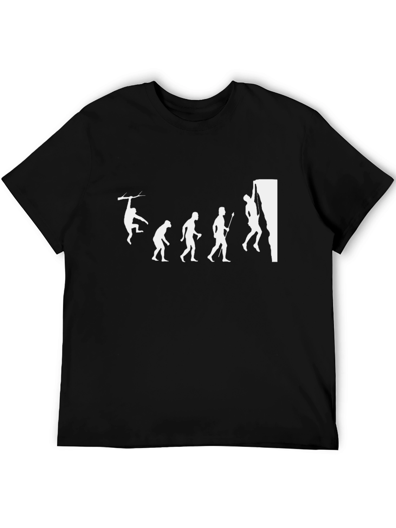 Evolution of Climbing T-Shirt - Black Graphic Tee
