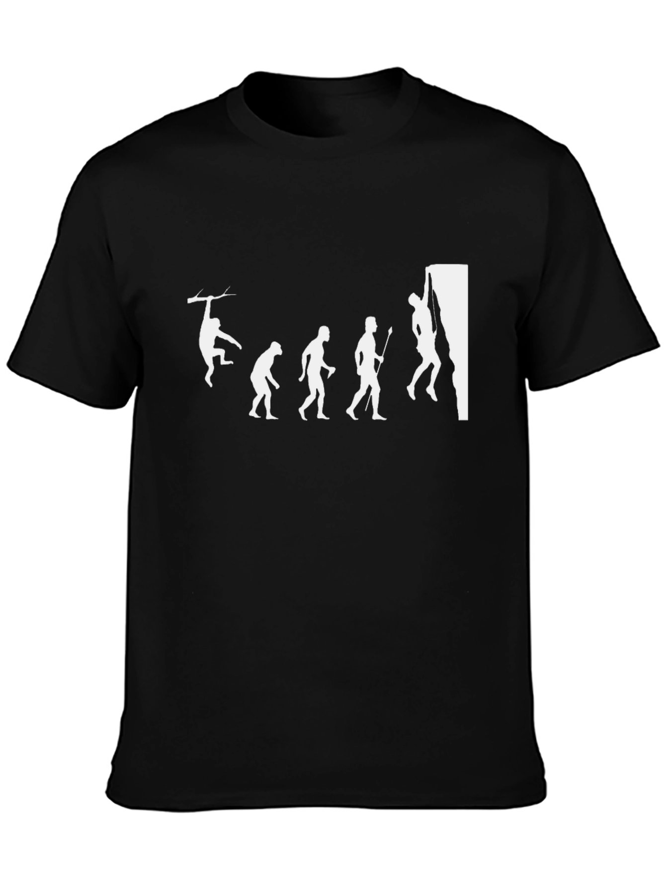 Evolution of Climbing T-Shirt - Black Graphic Tee