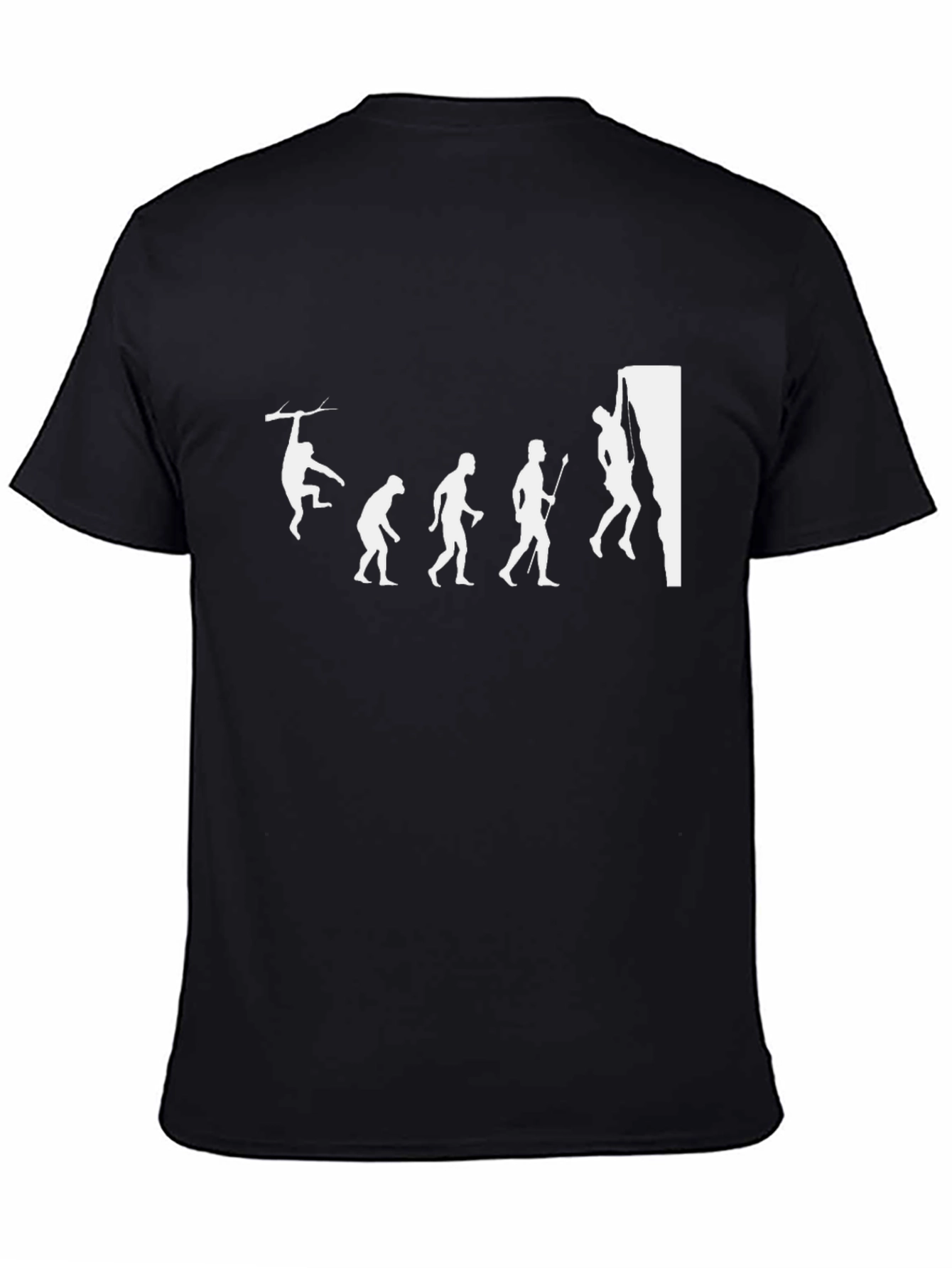 Evolution of Climbing T-Shirt - Black Graphic Tee