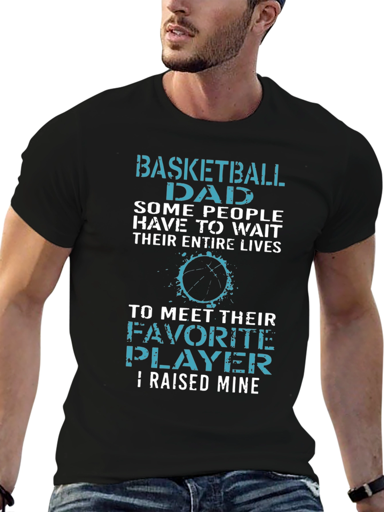 Basketball Dad Graphic T-Shirt - Raised Mine