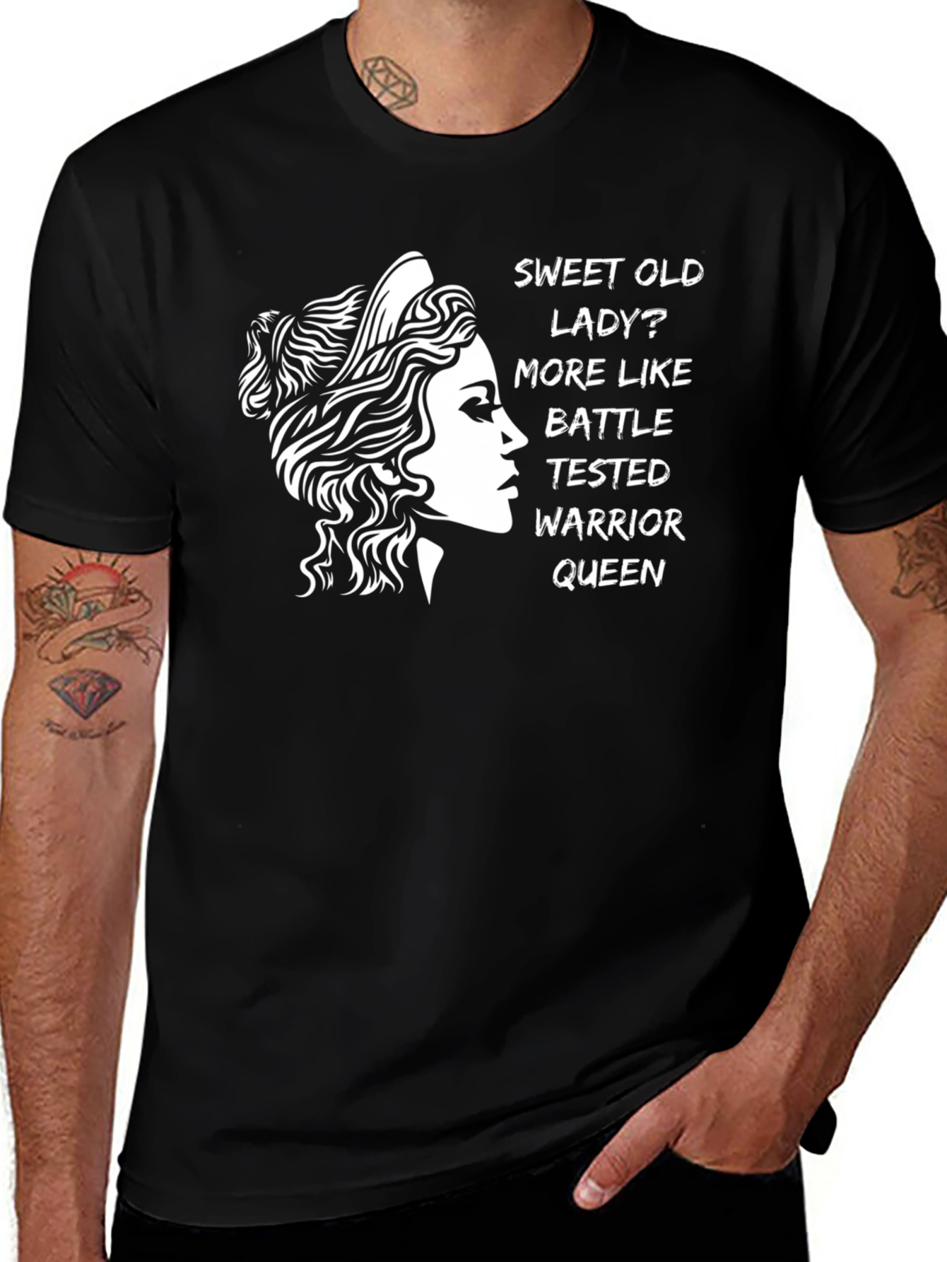 Warrior Queen Graphic Tee - Black