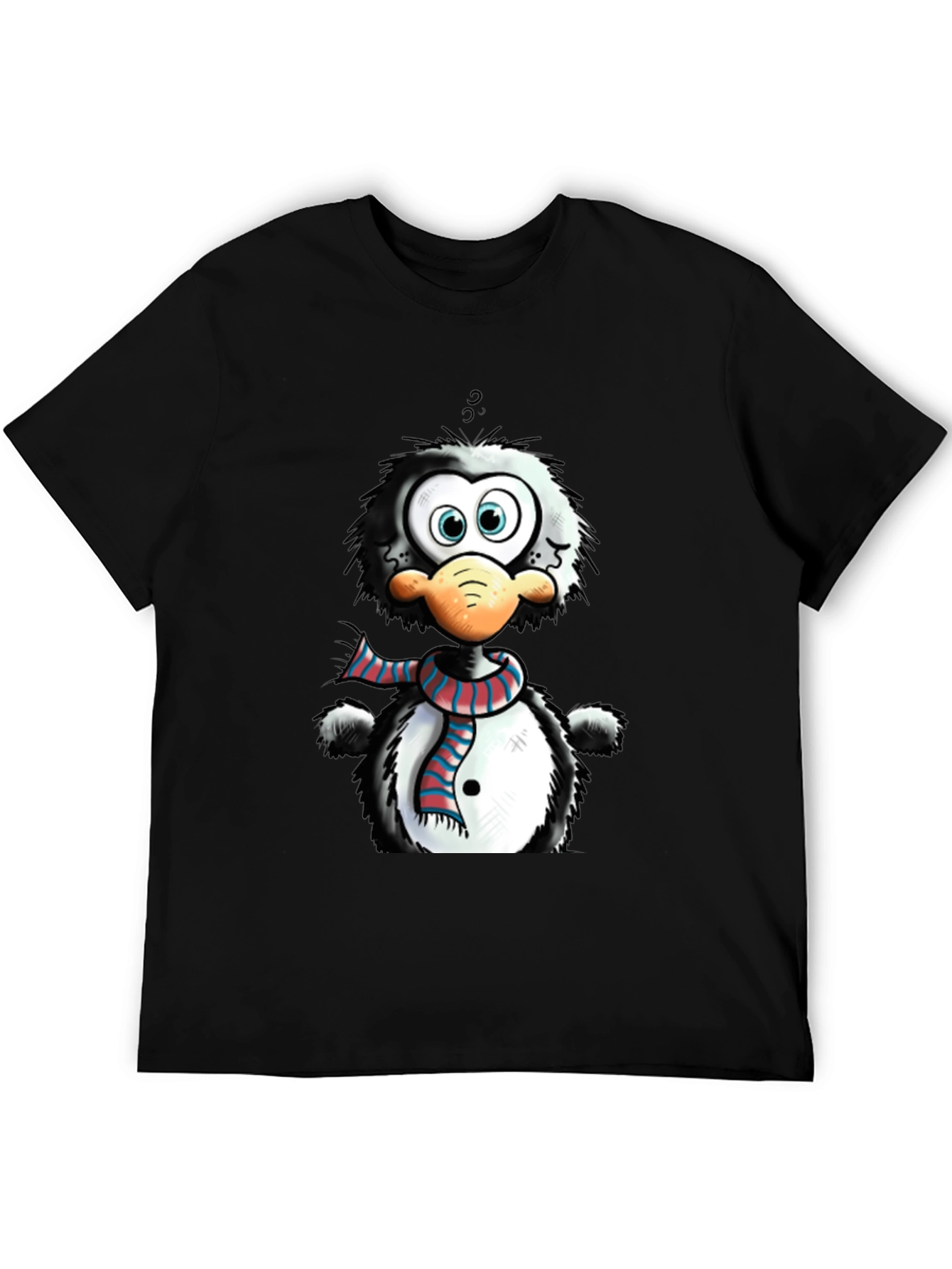 Cartoon Penguin Graphic Tee - Quirky Style