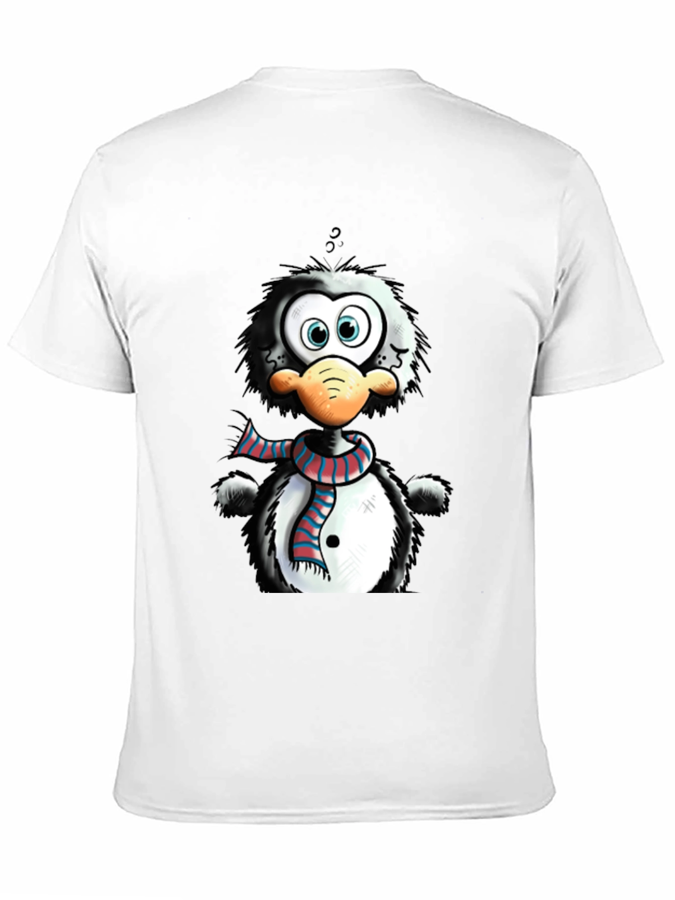 Cartoon Penguin Graphic Tee - Quirky Style