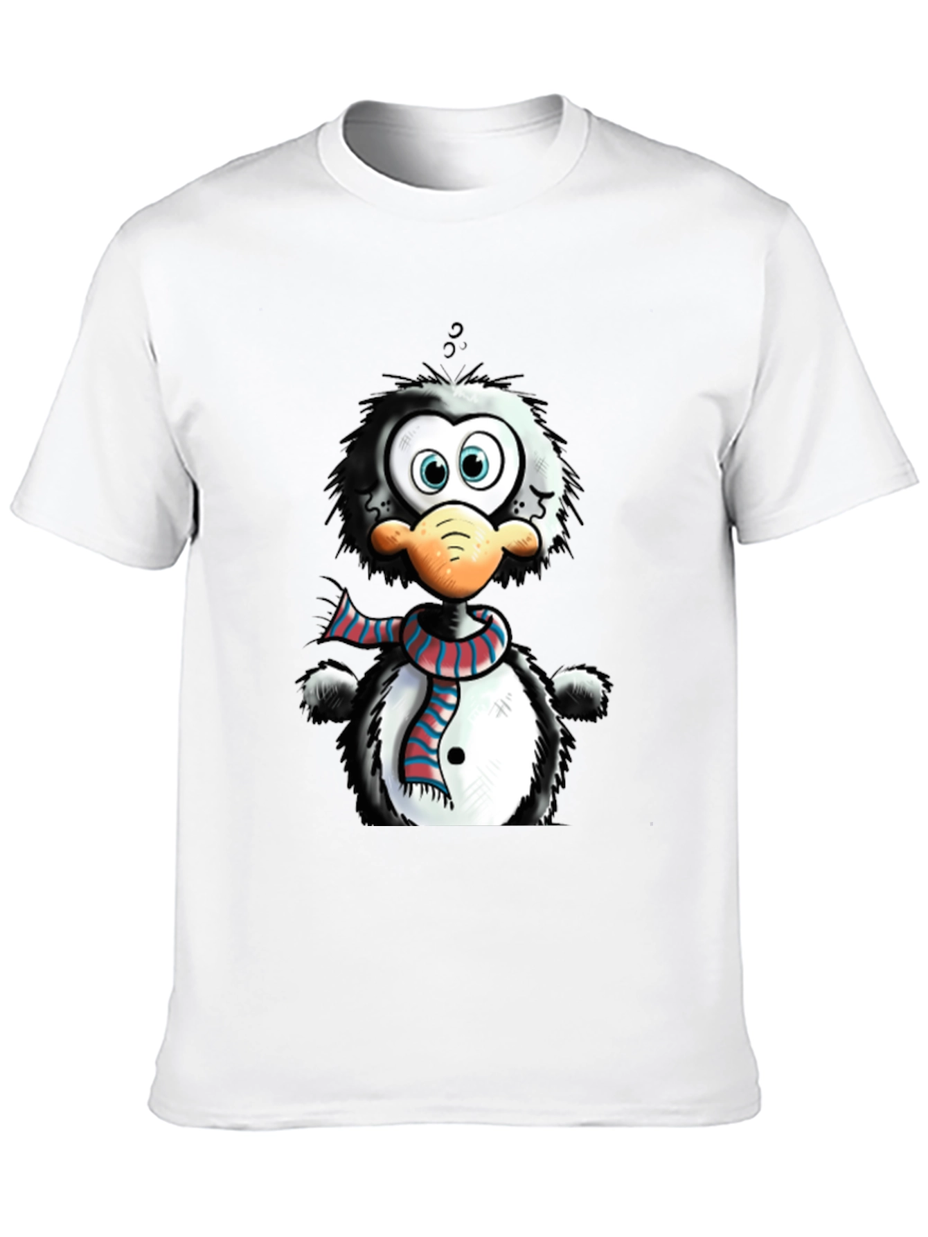 Cartoon Penguin Graphic Tee - Quirky Style