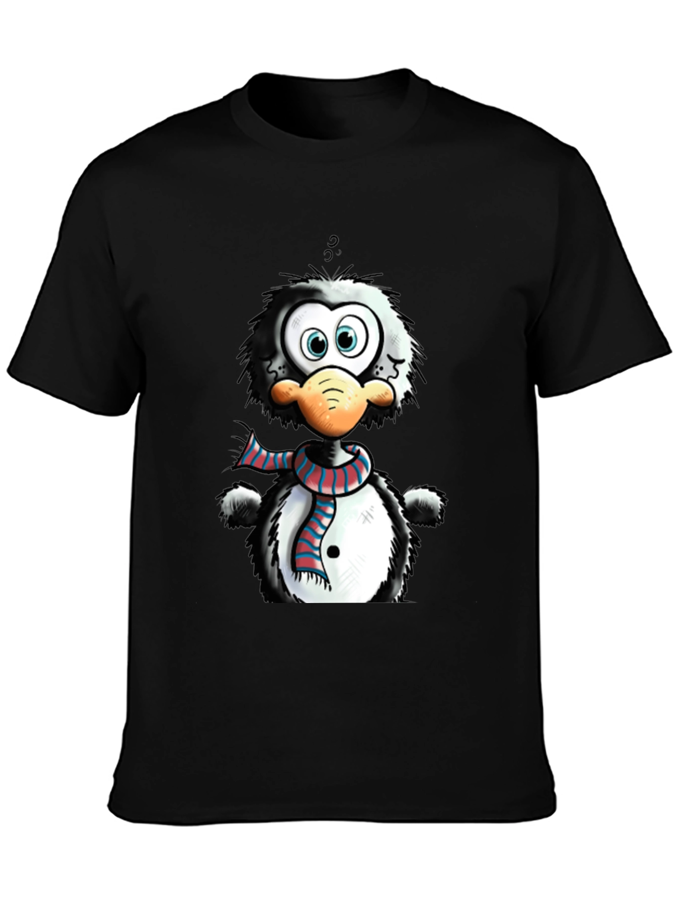 Cartoon Penguin Graphic Tee - Quirky Style