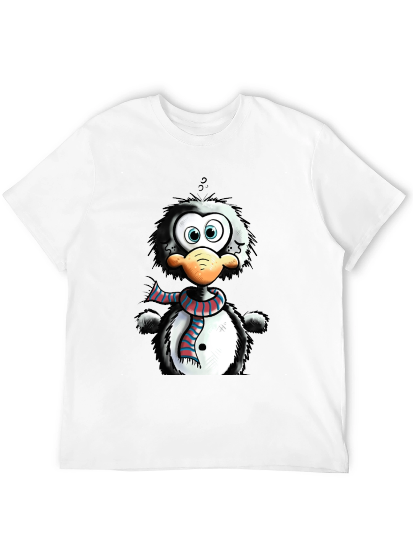 Cartoon Penguin Graphic Tee - Quirky Style