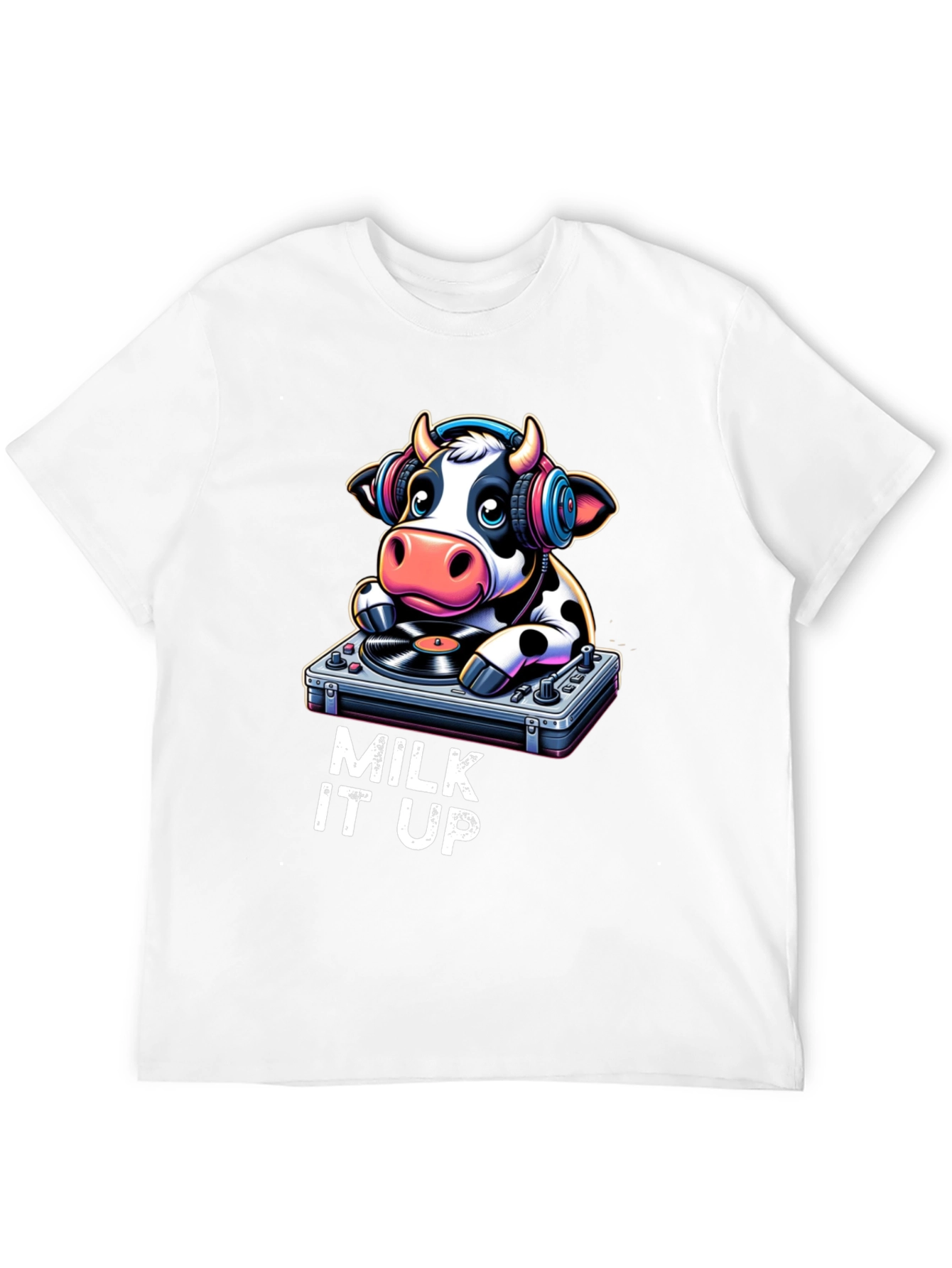DJ Cow T-Shirt - Milk It Up!