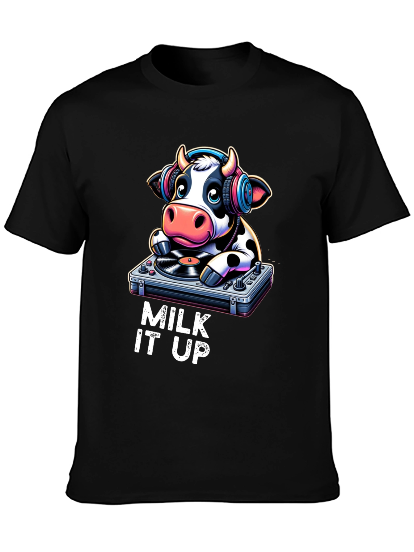 DJ Cow T-Shirt - Milk It Up!