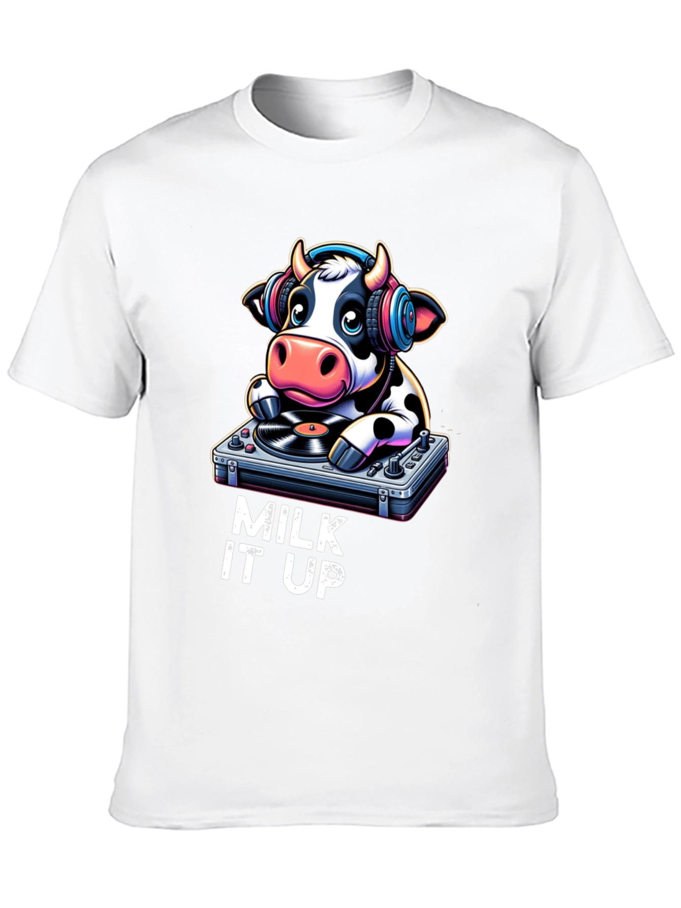 DJ Cow T-Shirt - Milk It Up!