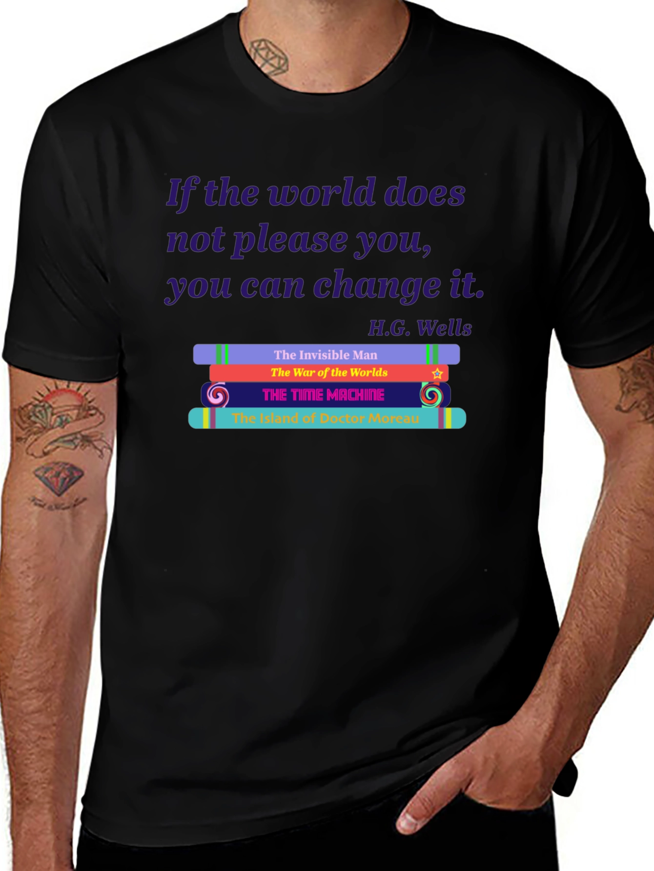 H.G. Wells Book Lover T-Shirt