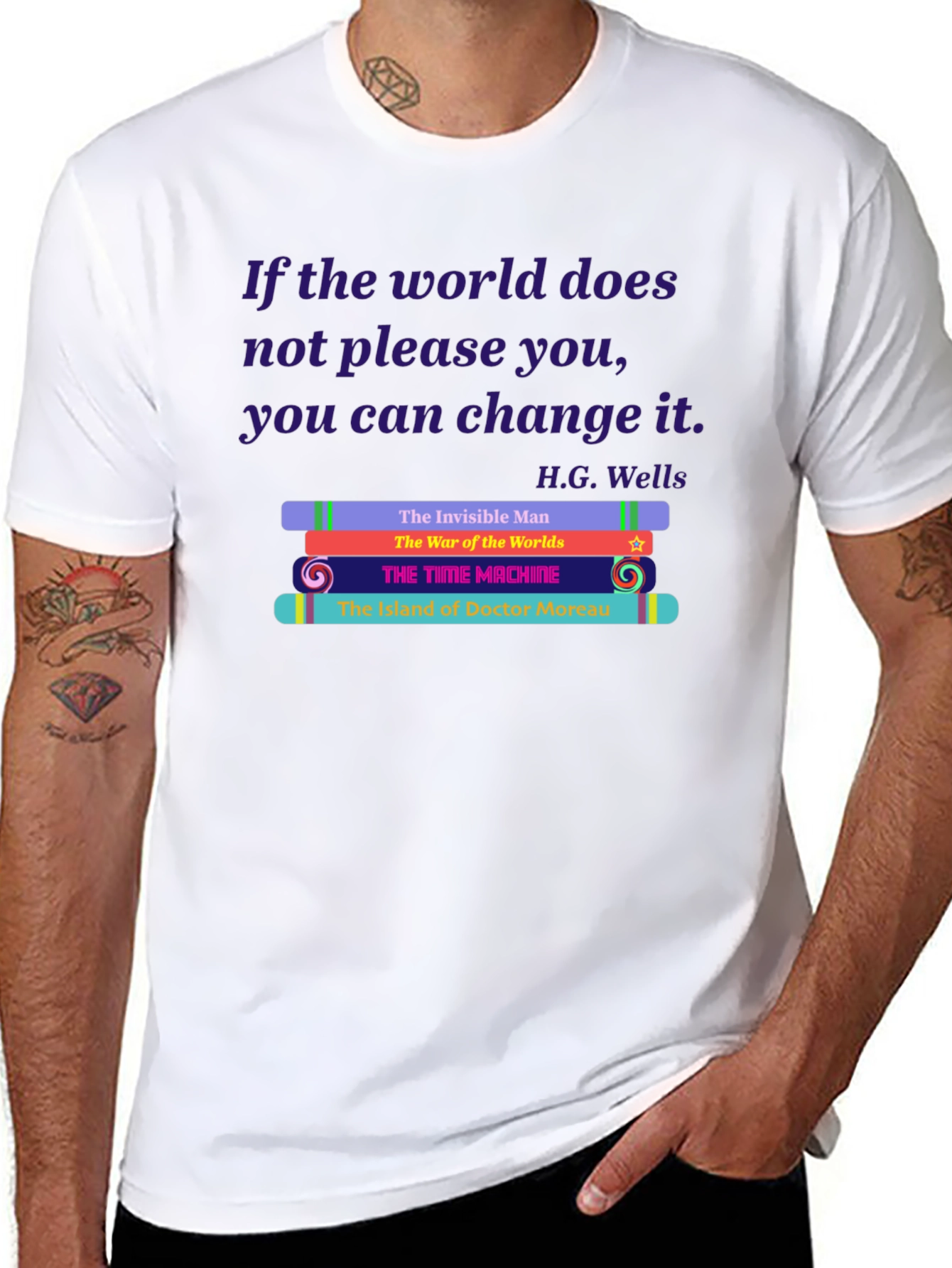 H.G. Wells Book Lover T-Shirt