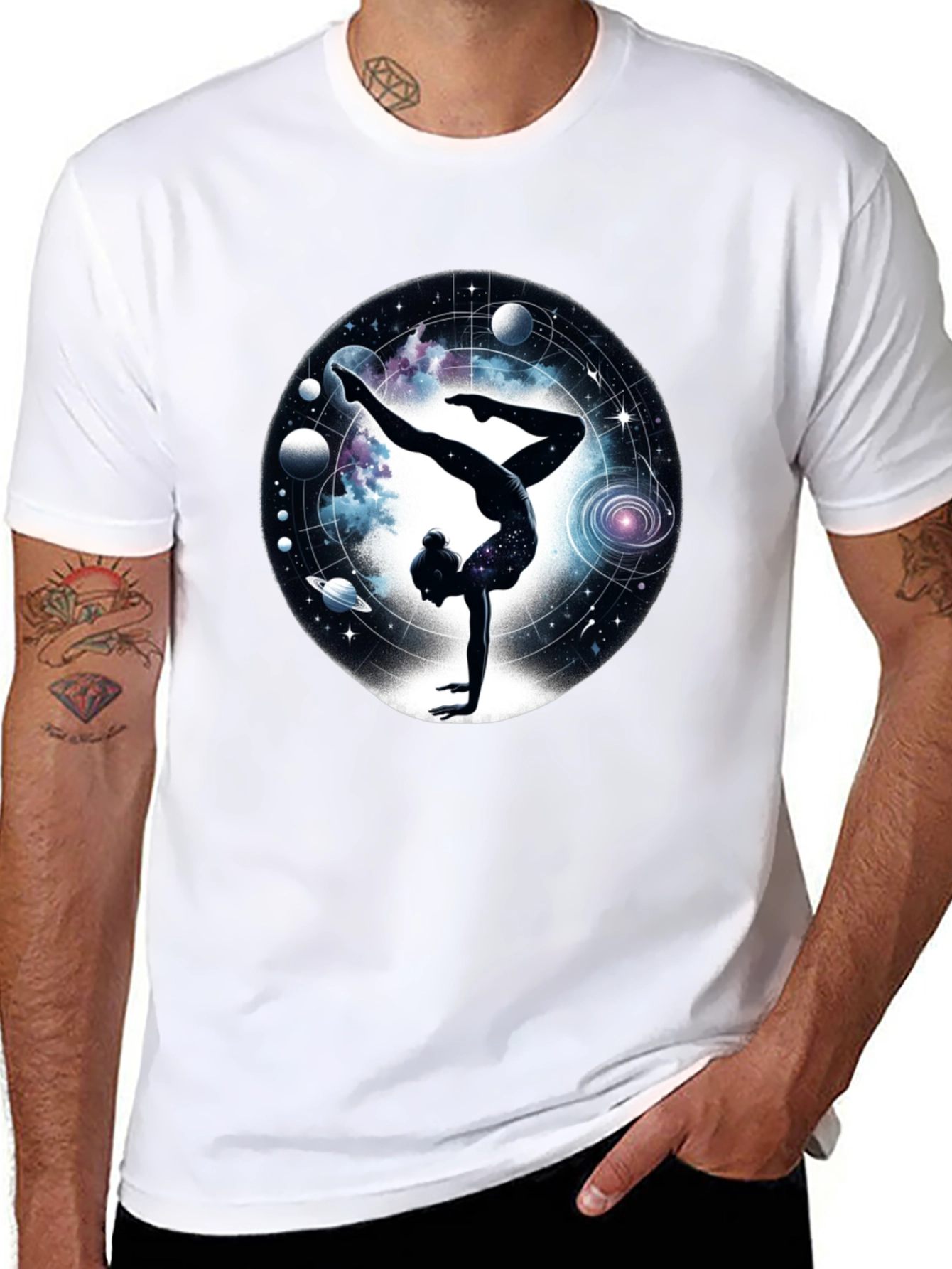 Cosmic Gymnast Black T-Shirt