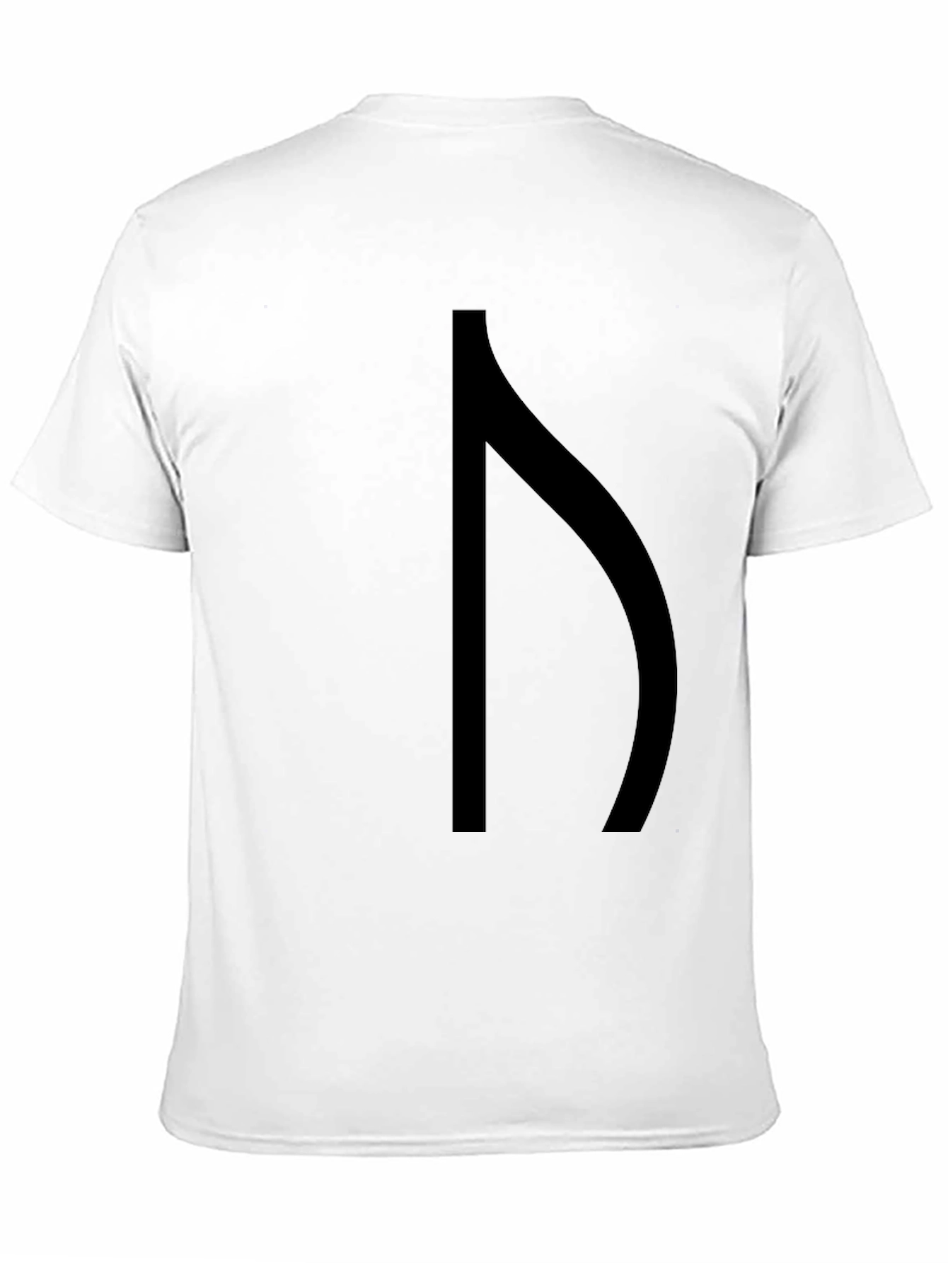 Minimalist Rune Graphic Black T-Shirt