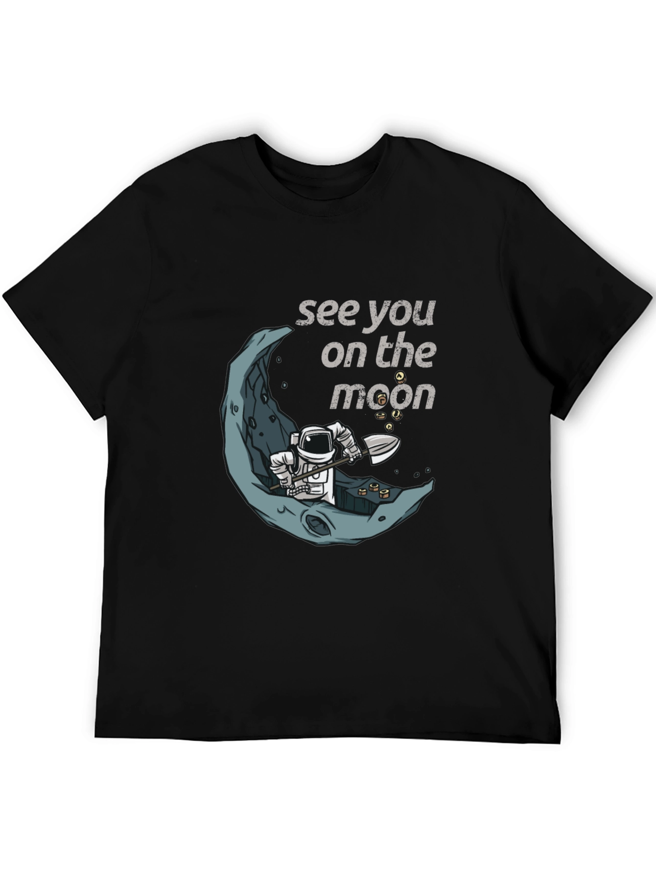 See You On The Moon T-Shirt Spaceman Graphic Tee