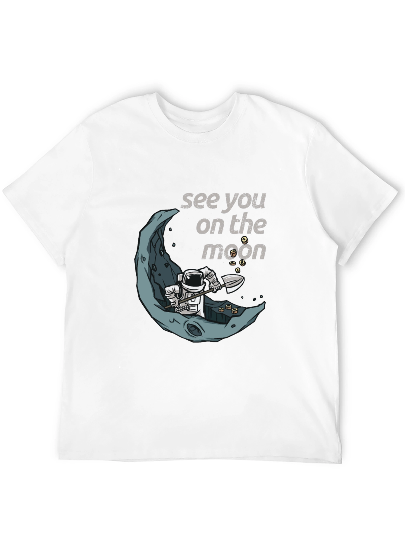 See You On The Moon T-Shirt Spaceman Graphic Tee
