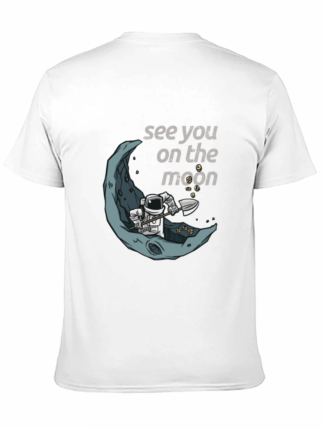 See You On The Moon T-Shirt Spaceman Graphic Tee