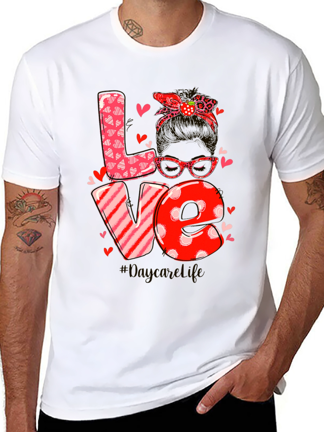 Love Daycare Valentines Day T-Shirt