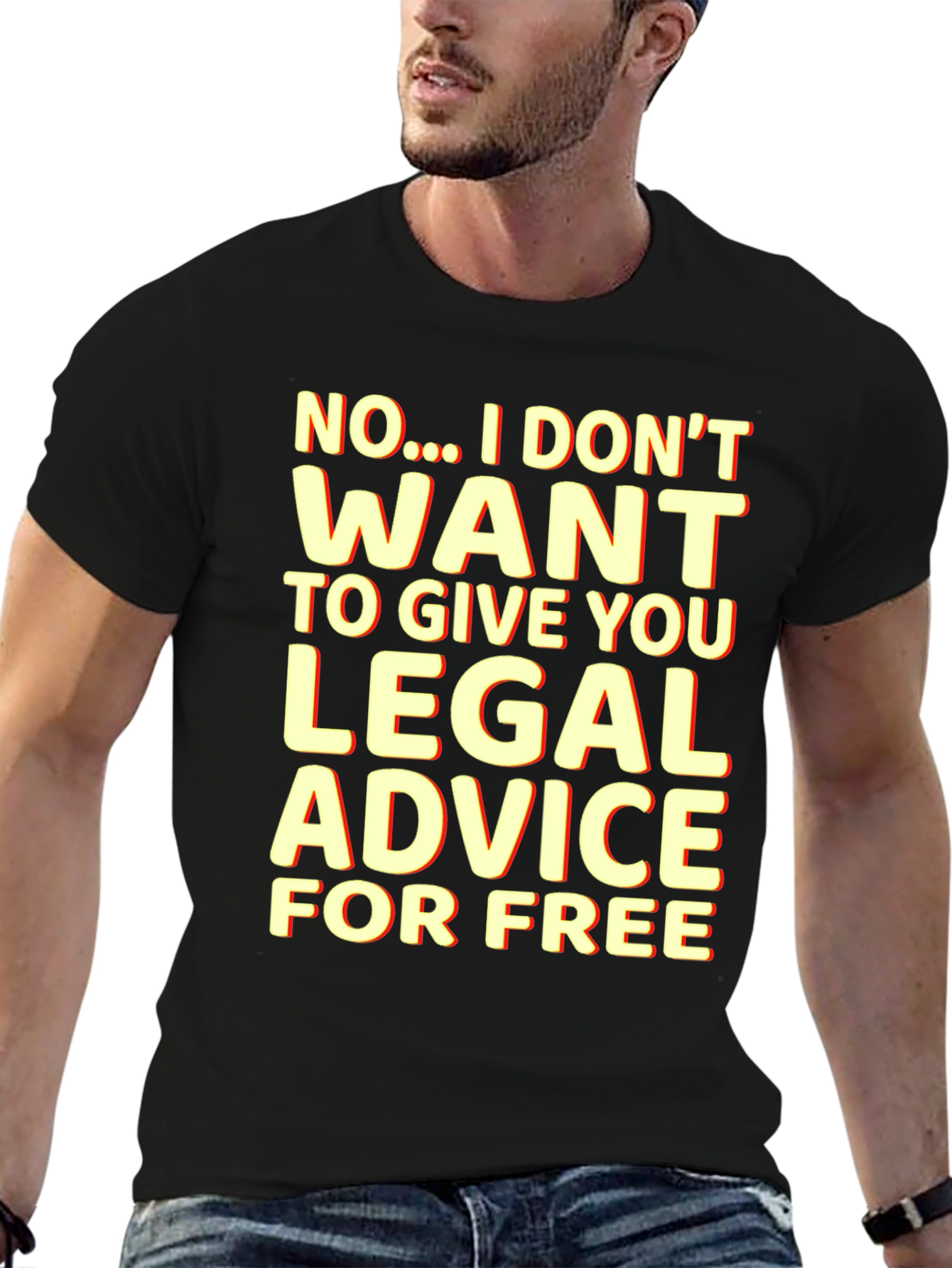 Funny Lawyer T-Shirt - No Free Legal Advice