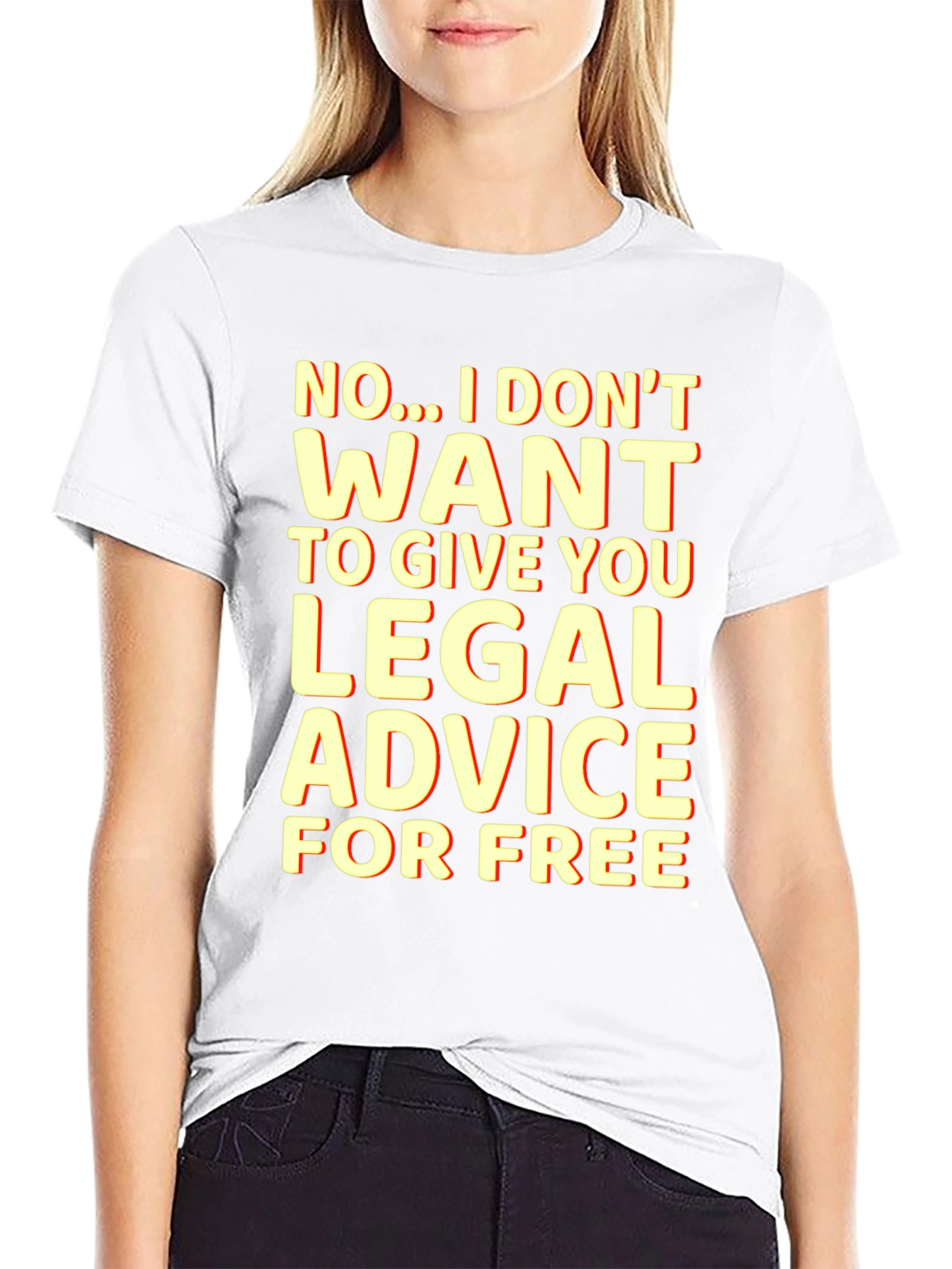 Funny Lawyer T-Shirt - No Free Legal Advice