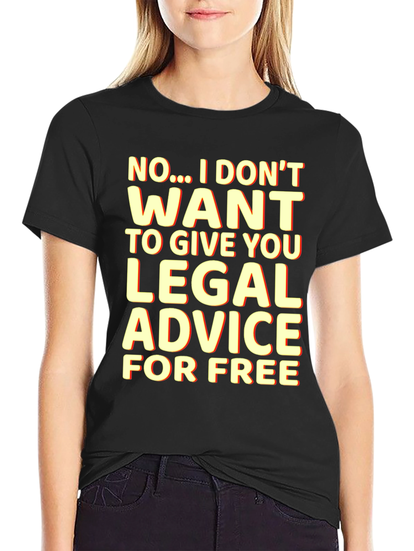 Funny Lawyer T-Shirt - No Free Legal Advice