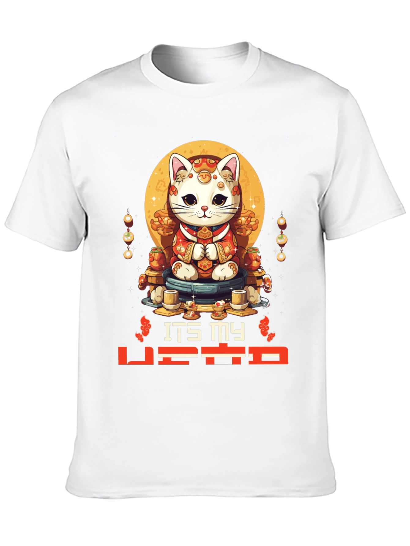 Lucky Cat T-Shirt - Its My Vibe