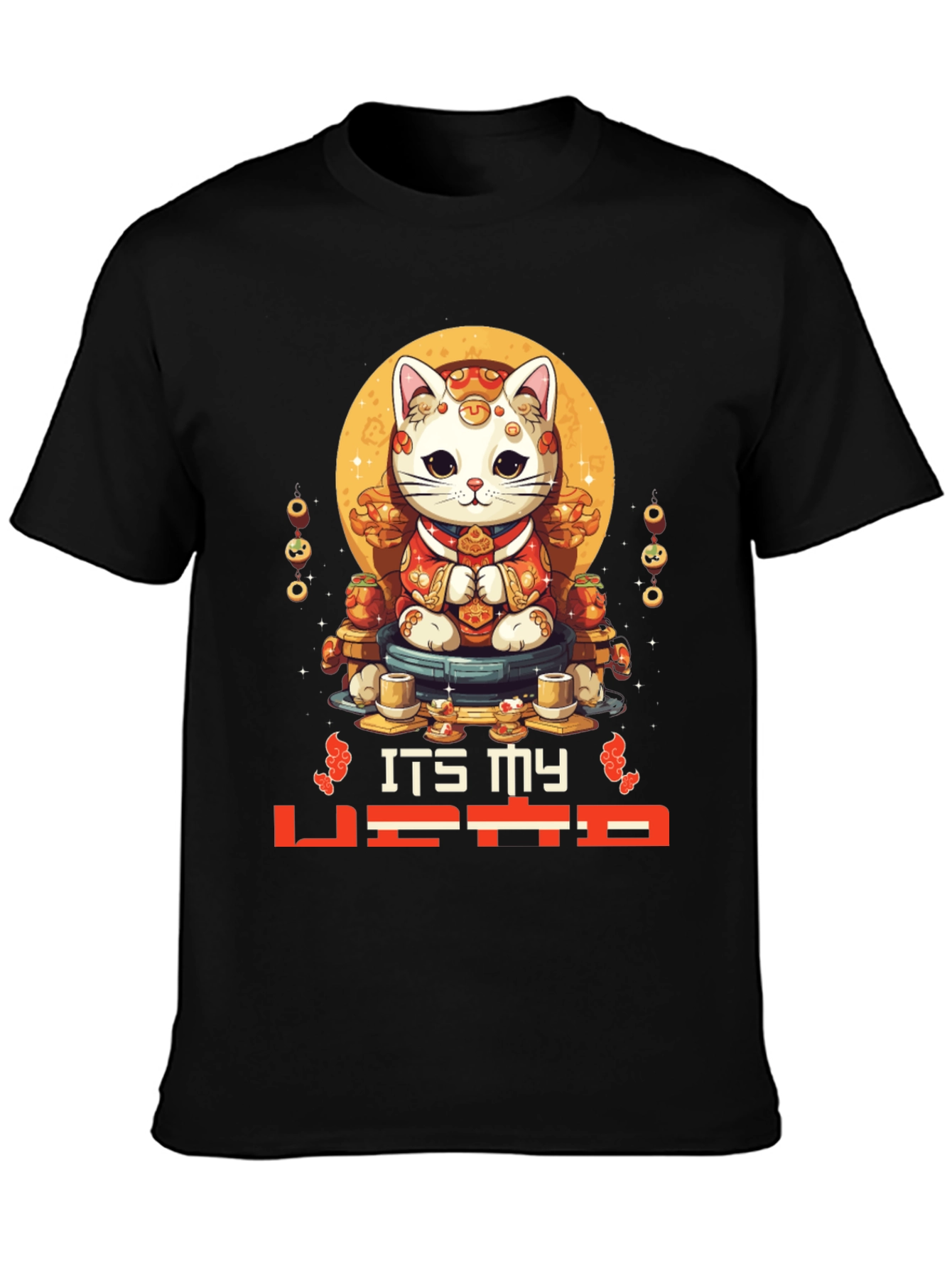 Lucky Cat T-Shirt - Its My Vibe
