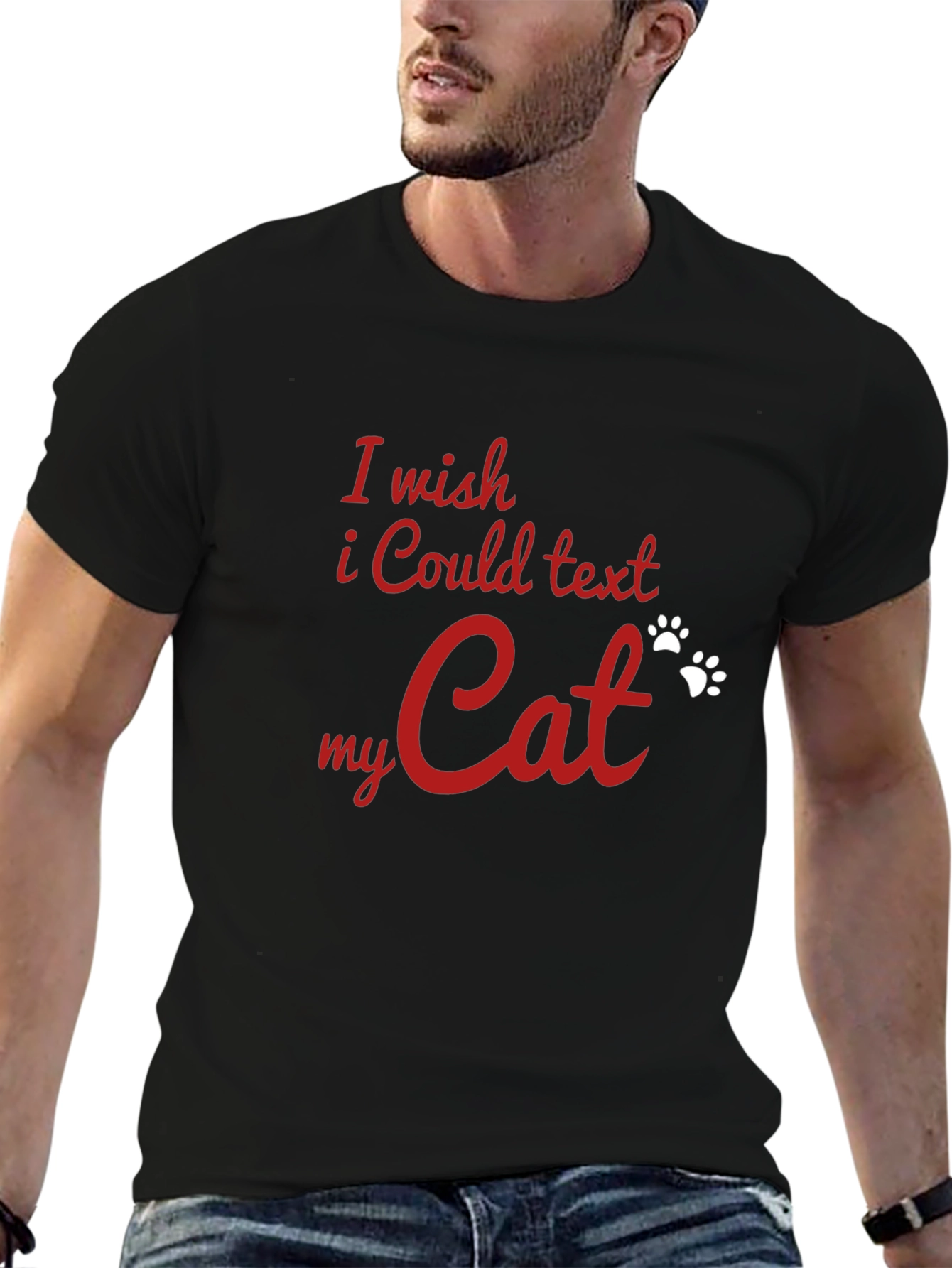I Wish I Could Text My Cat T-Shirt
