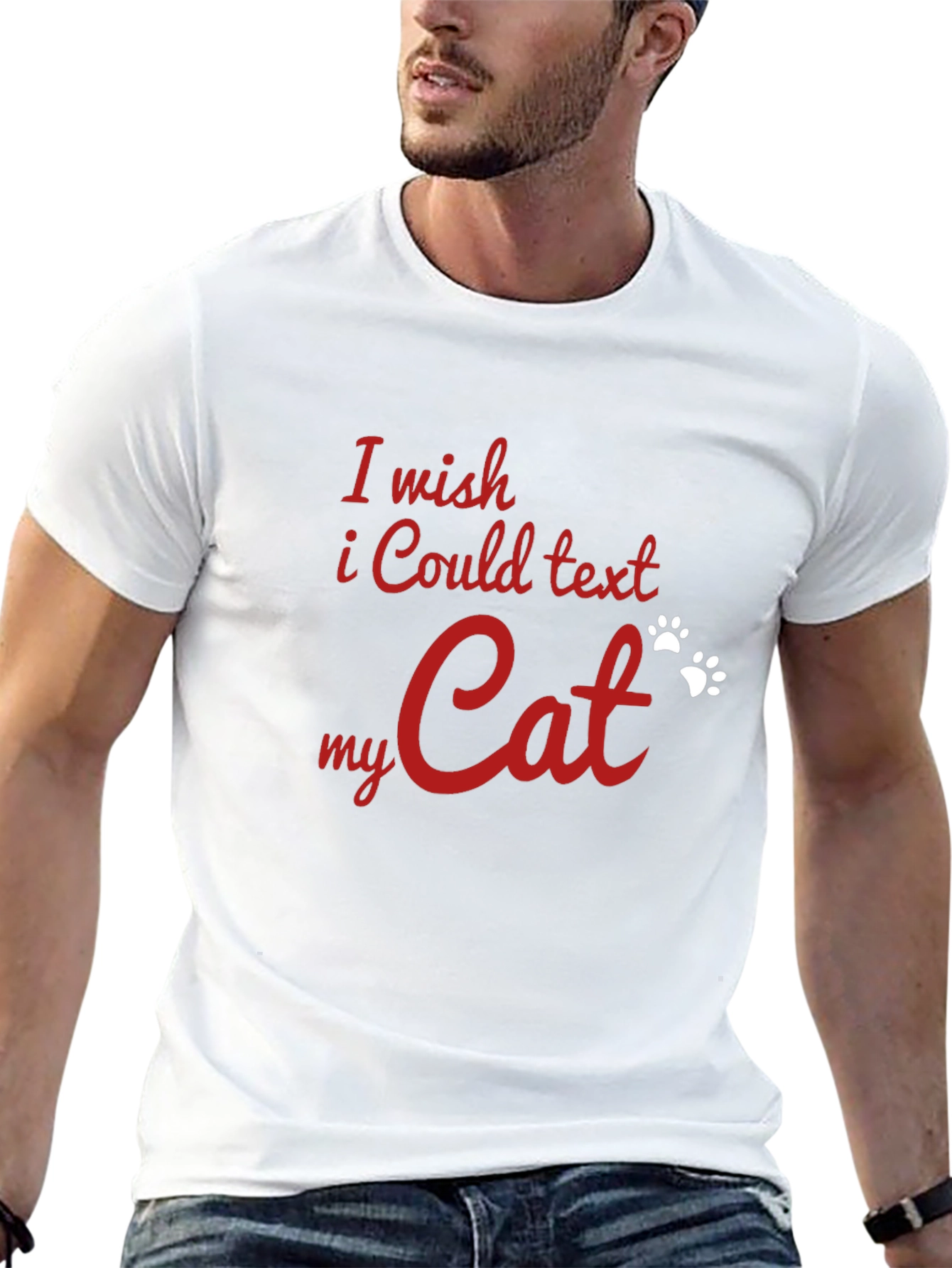 I Wish I Could Text My Cat T-Shirt
