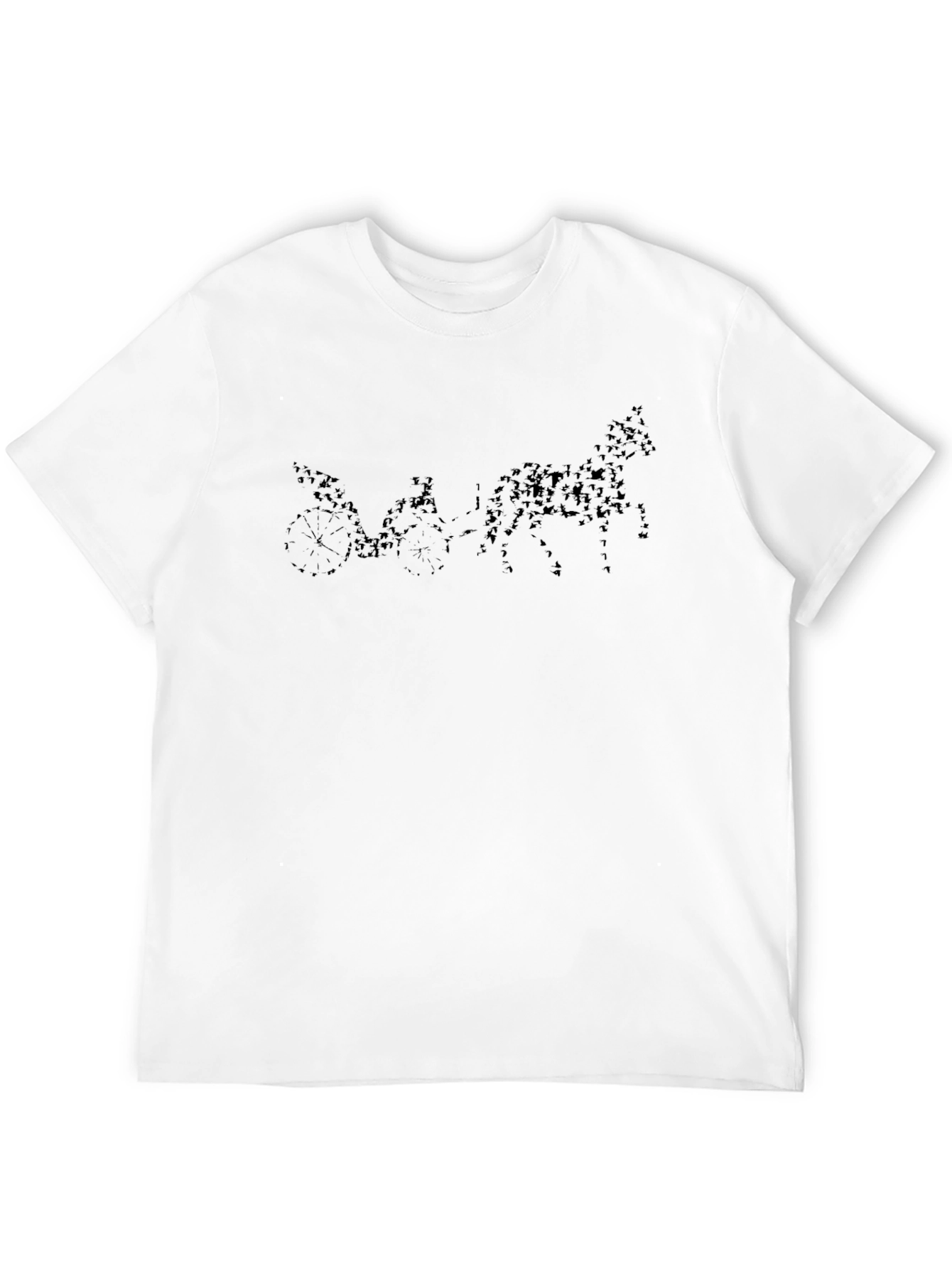 Horse Drawn Carriage Black T-Shirt