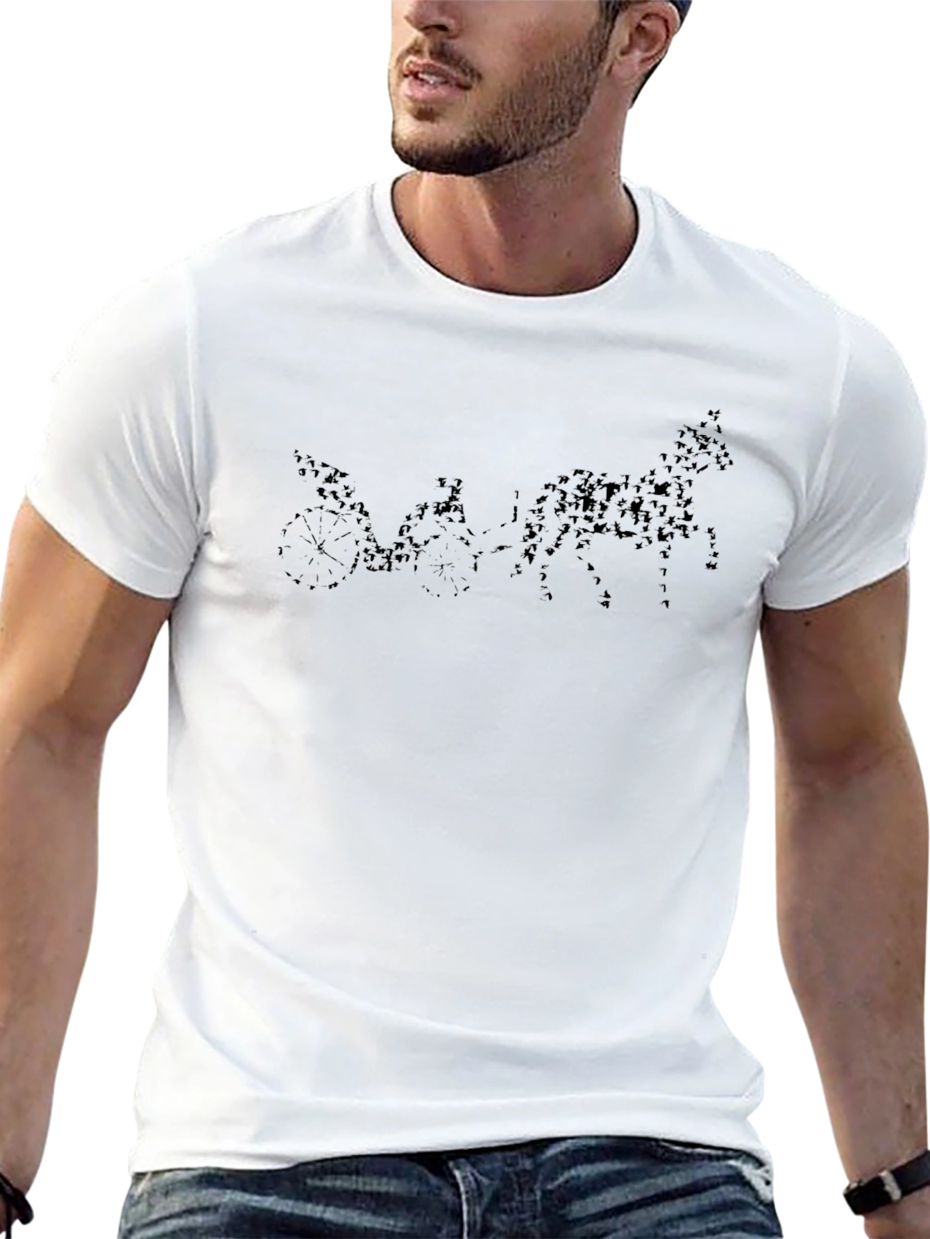 Horse Drawn Carriage Black T-Shirt
