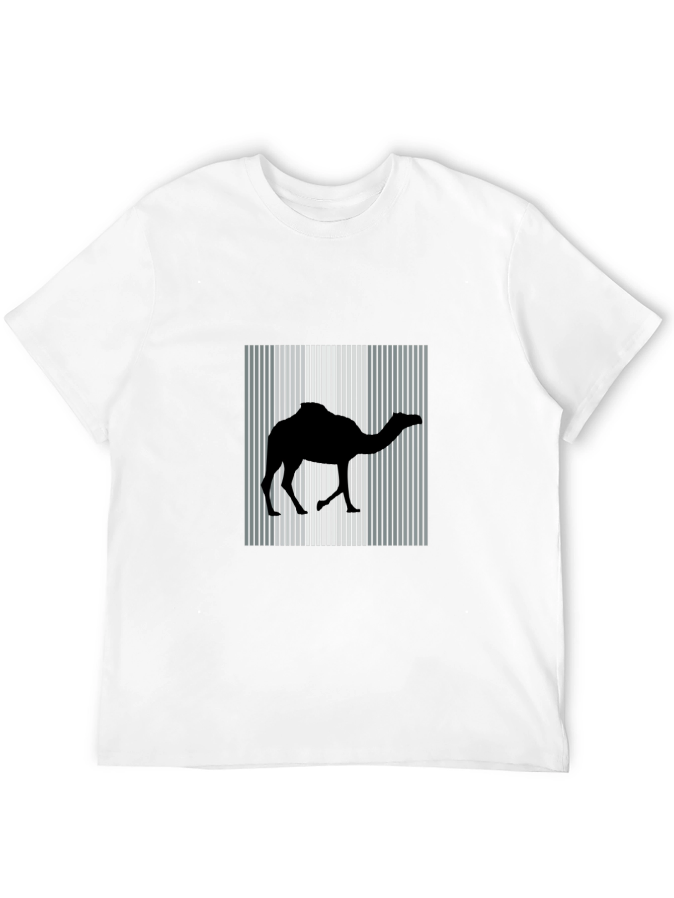 Camel Silhouette Graphic Tee - Black Cotton Blend