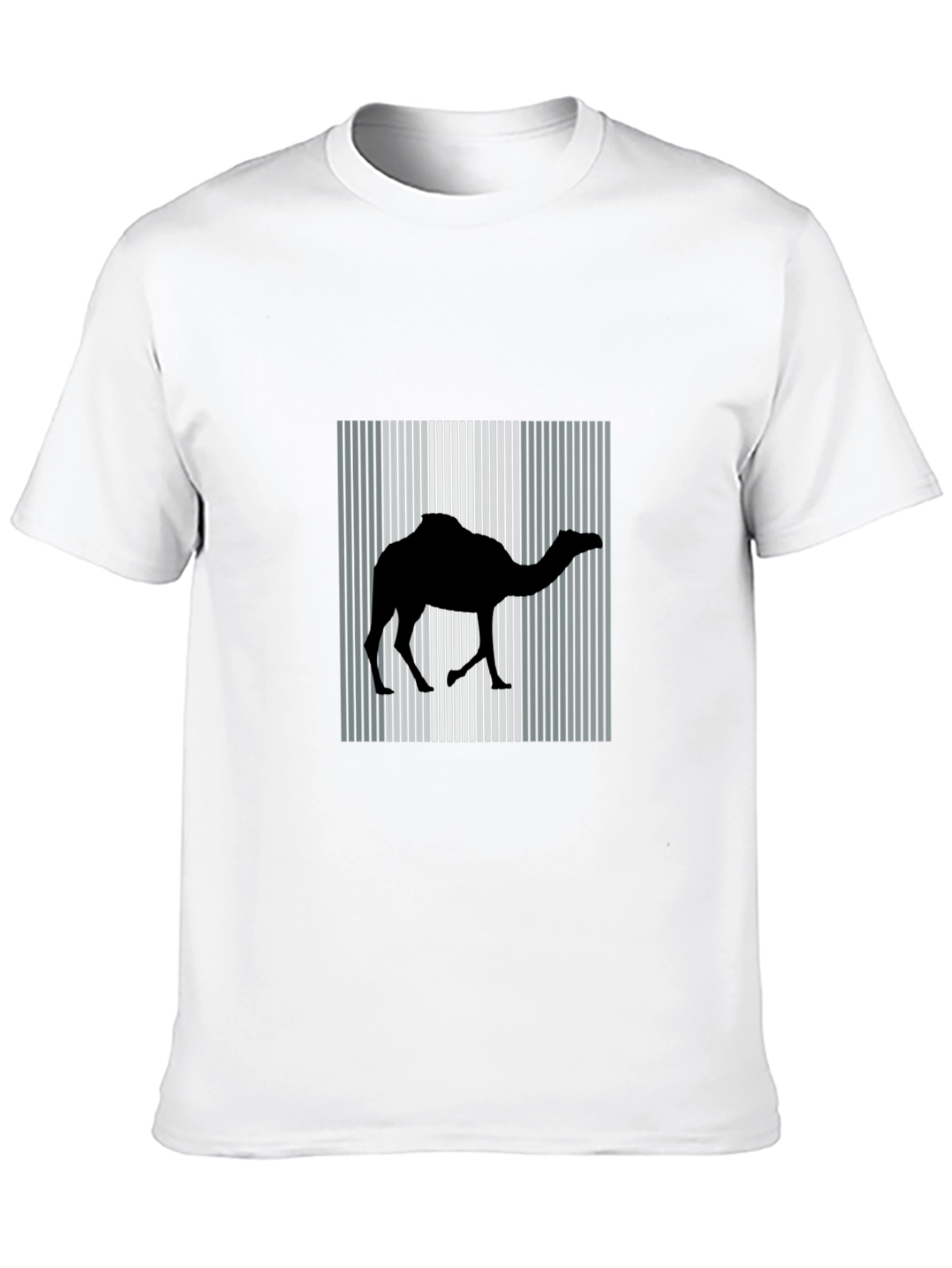 Camel Silhouette Graphic Tee - Black Cotton Blend