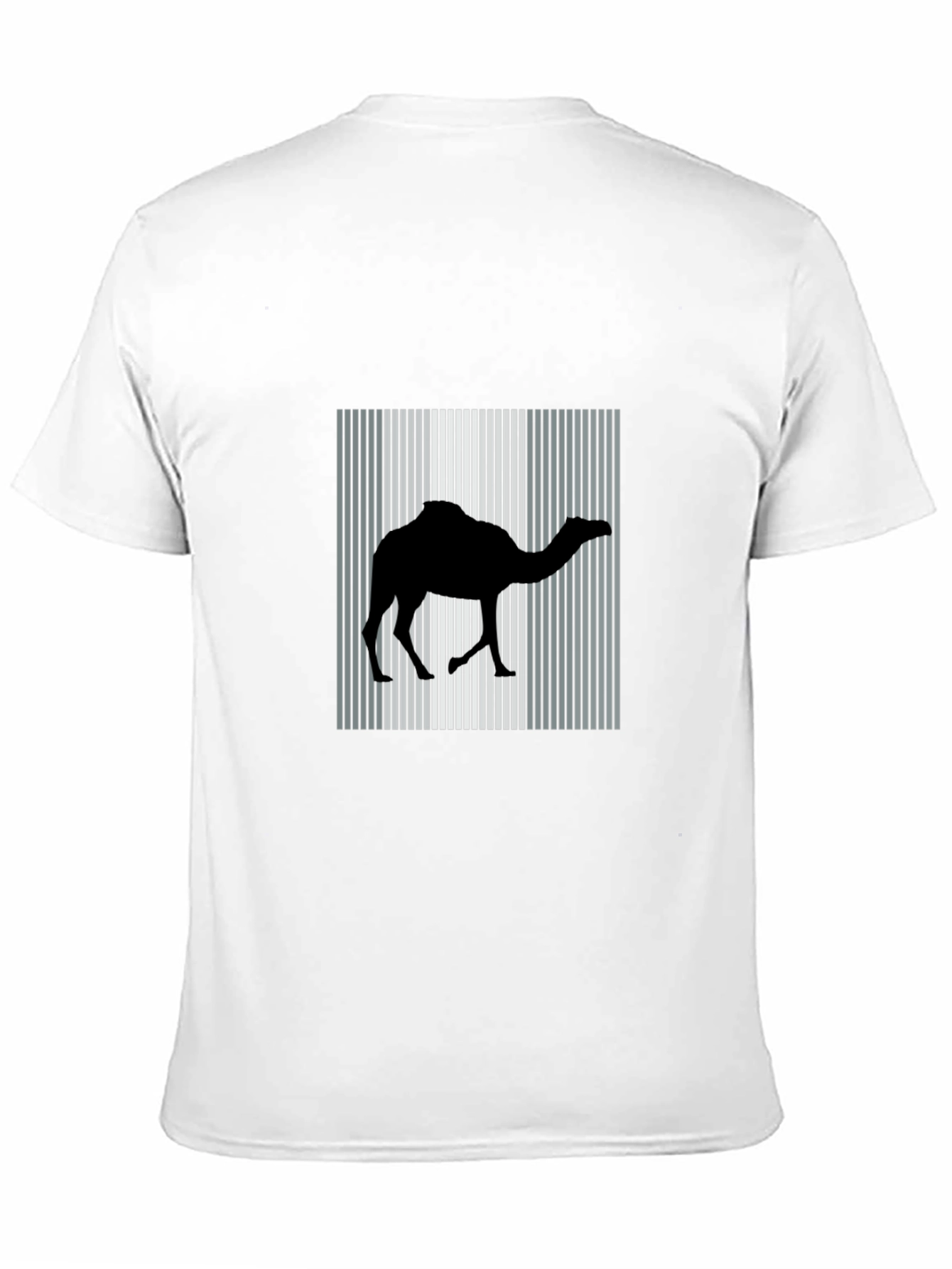 Camel Silhouette Graphic Tee - Black Cotton Blend