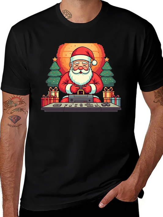 Gamer Santa T-Shirt: Retro Holiday Style
