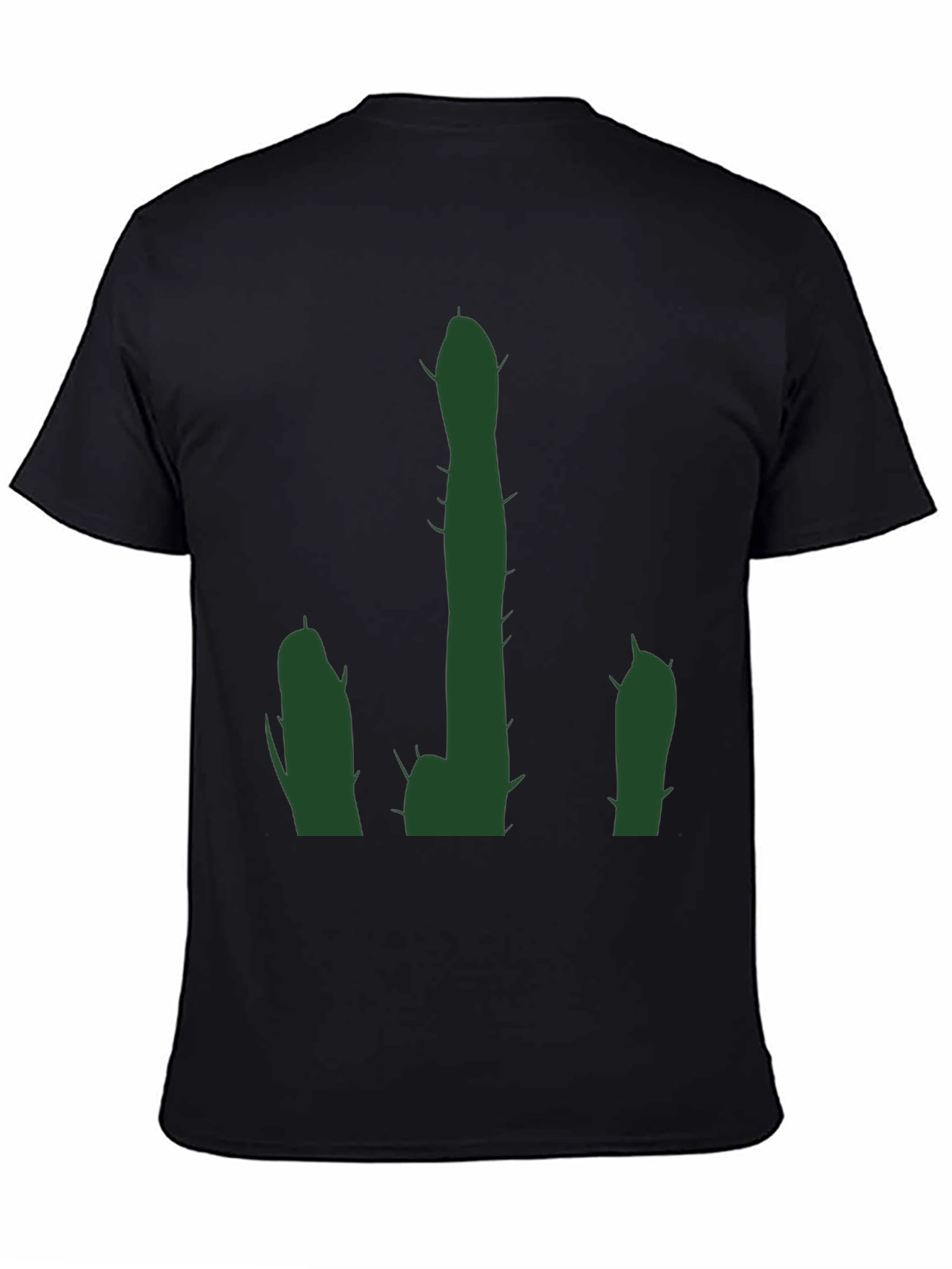 Cactus Graphic Black T-Shirt - Desert Humor Tee
